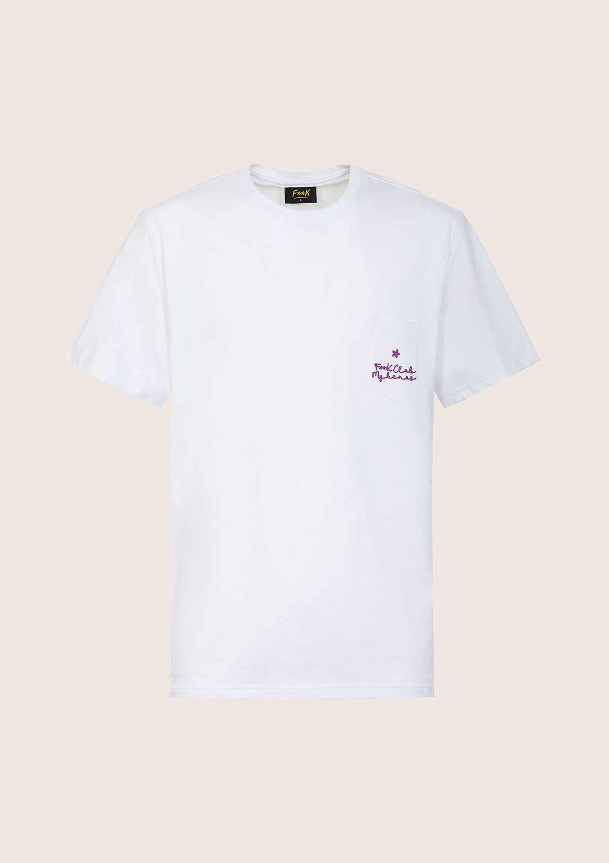 Męska koszulka F**K Biały M01TS72-WH