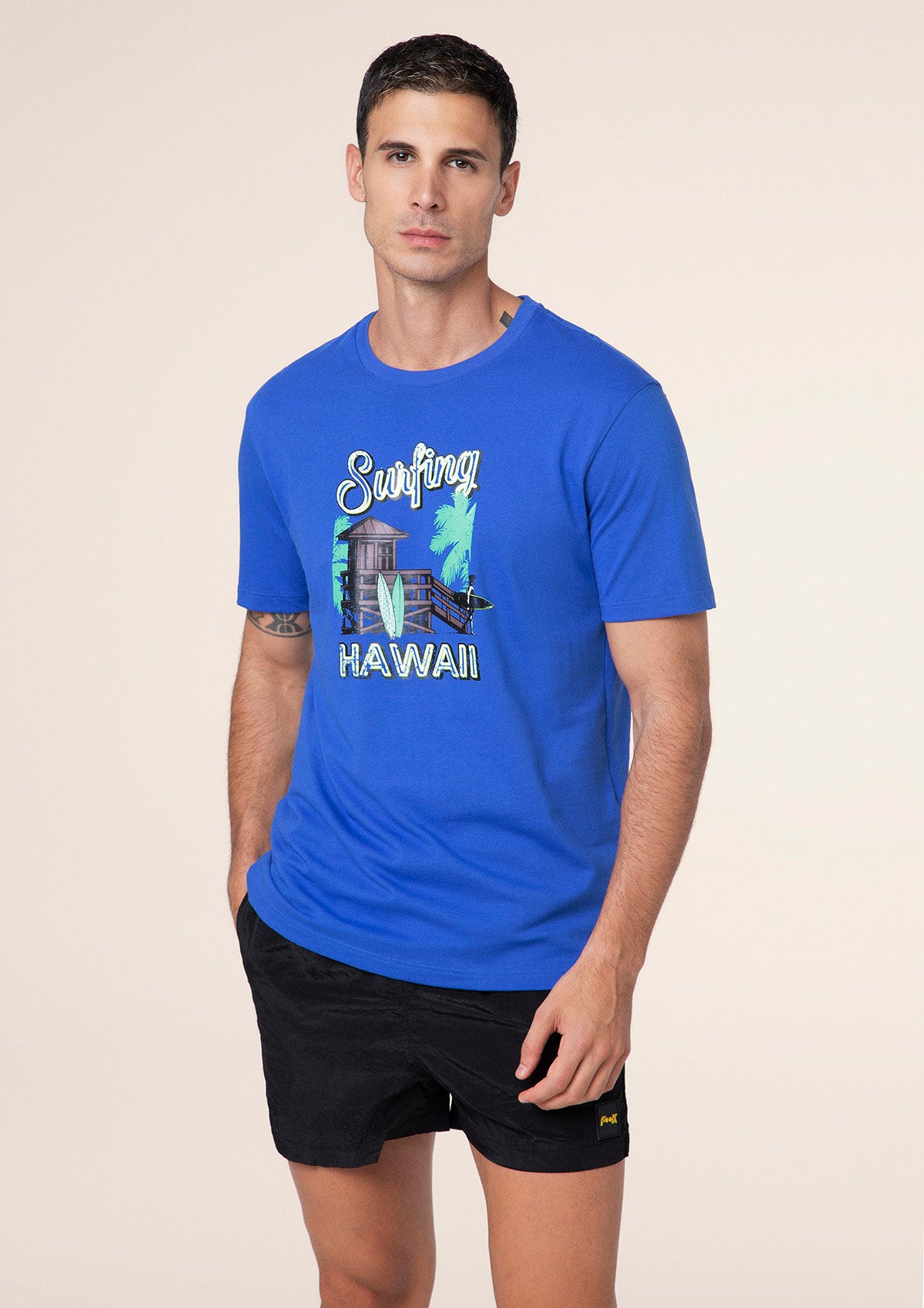 Image of Men's T-shirt F**K Royal M01TS74-Ry