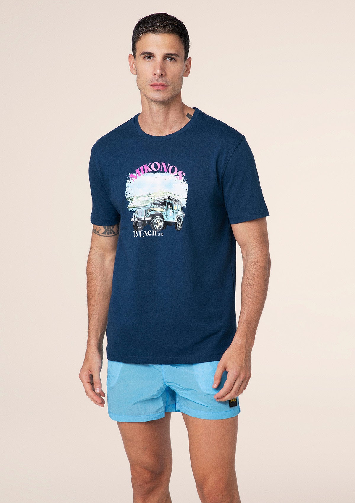 Men's T-shirt F**K Blu m01s75-Blu