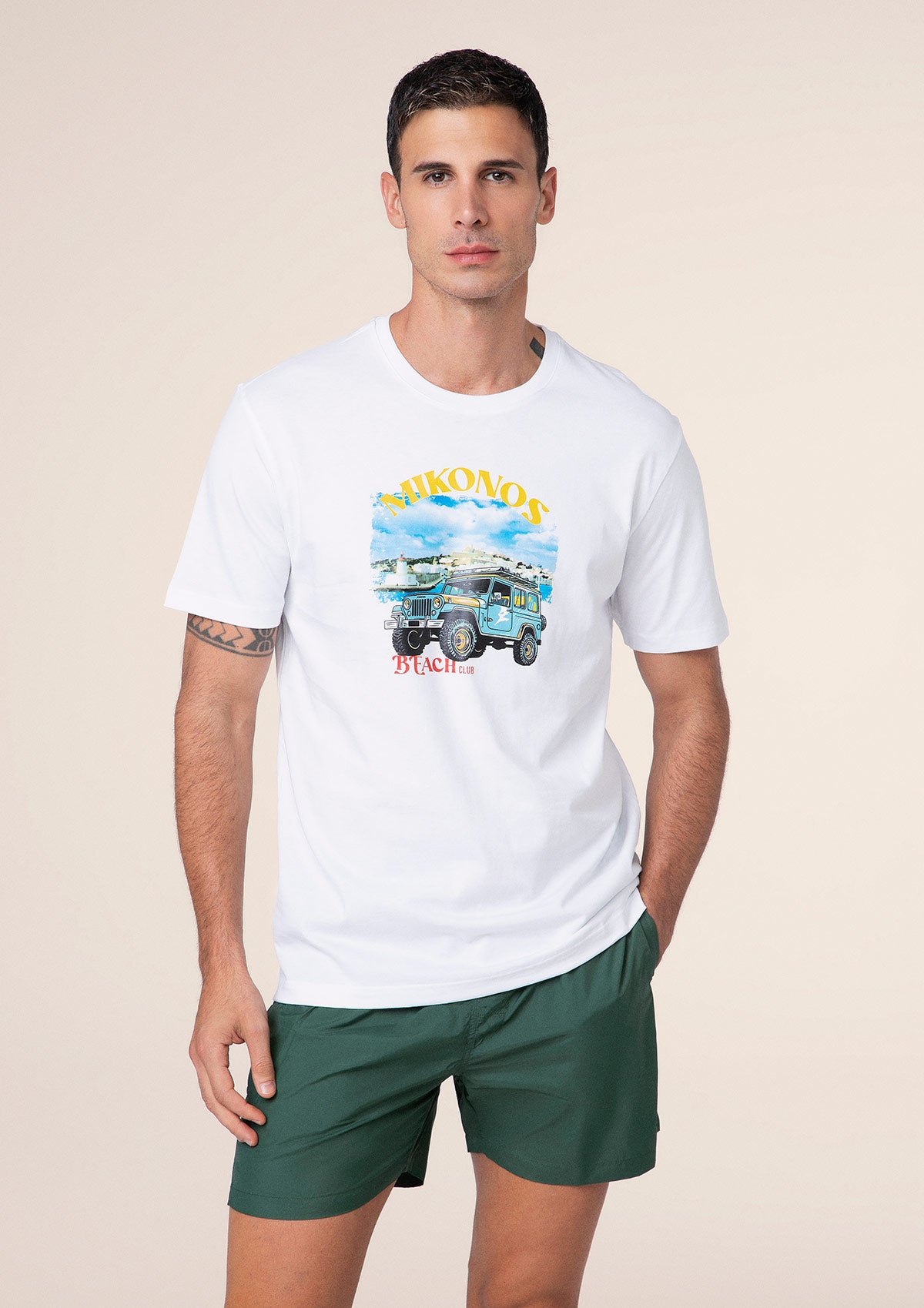 Camiseta masculina F**K White M01TS75-WH