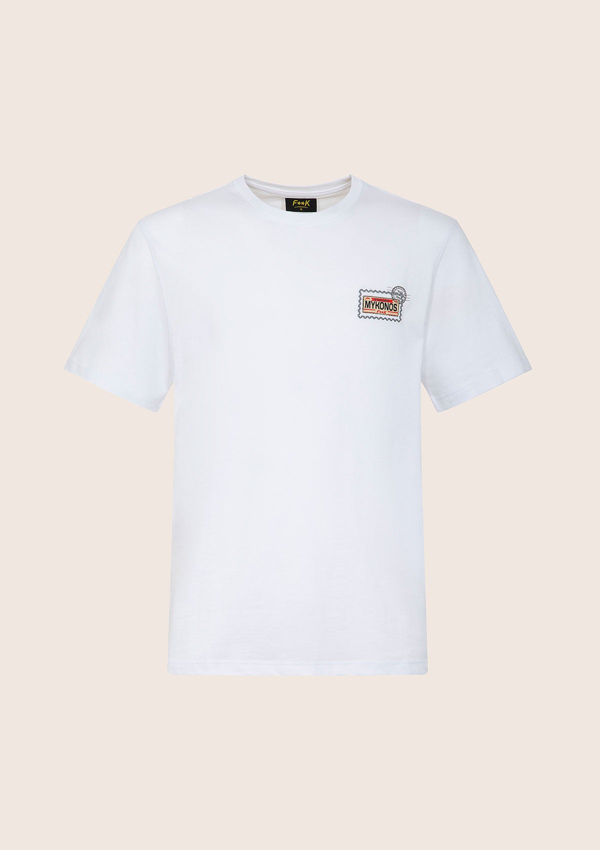 T-shirt për burra f ** k të bardhë m01ts76-wh