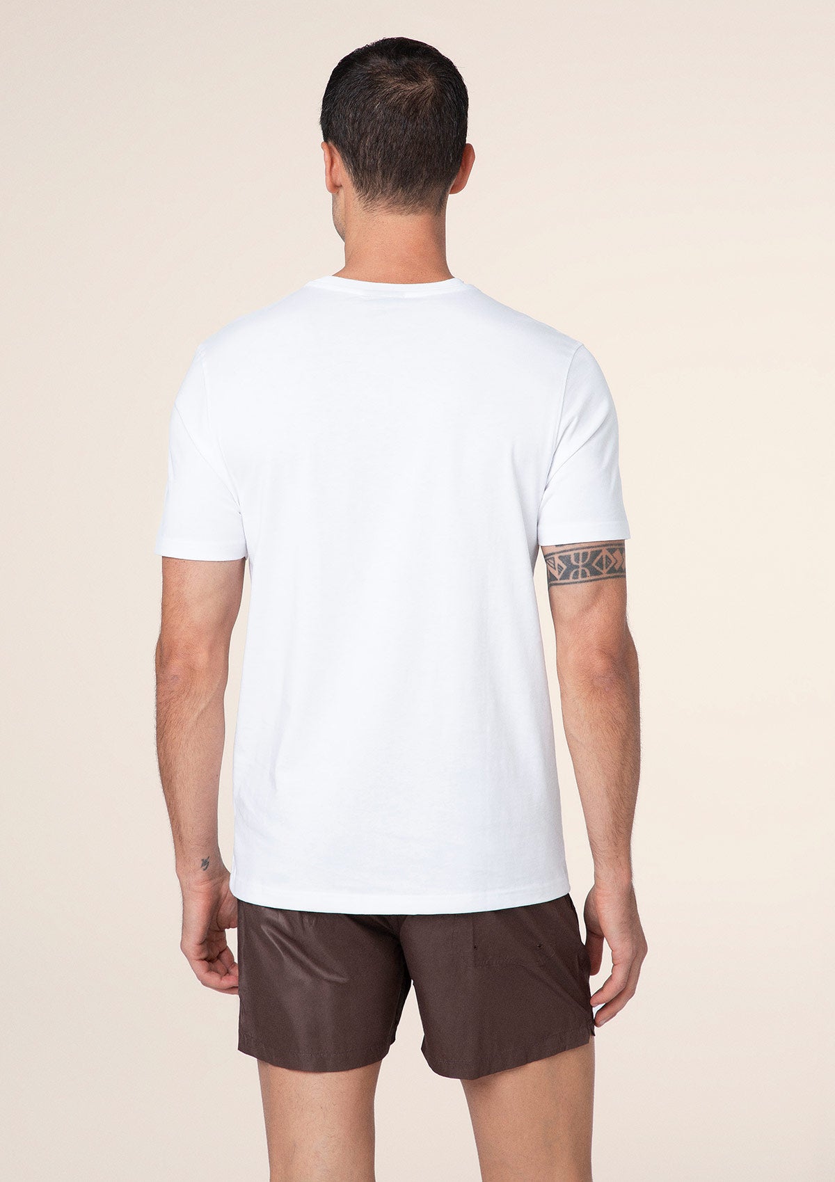 T-shirt për burra f ** k të bardhë m01ts76-wh