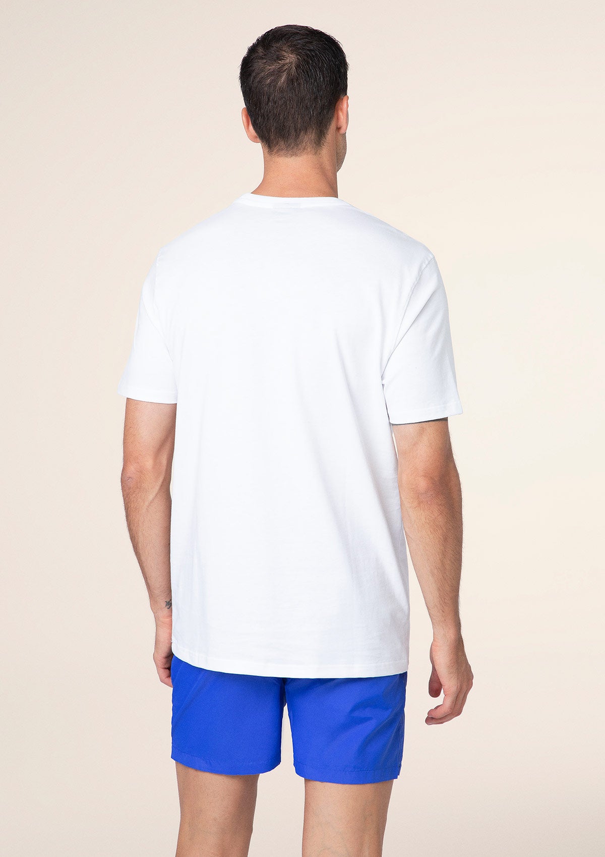 T-shirt për burra f ** k të bardhë m01ts78-whing