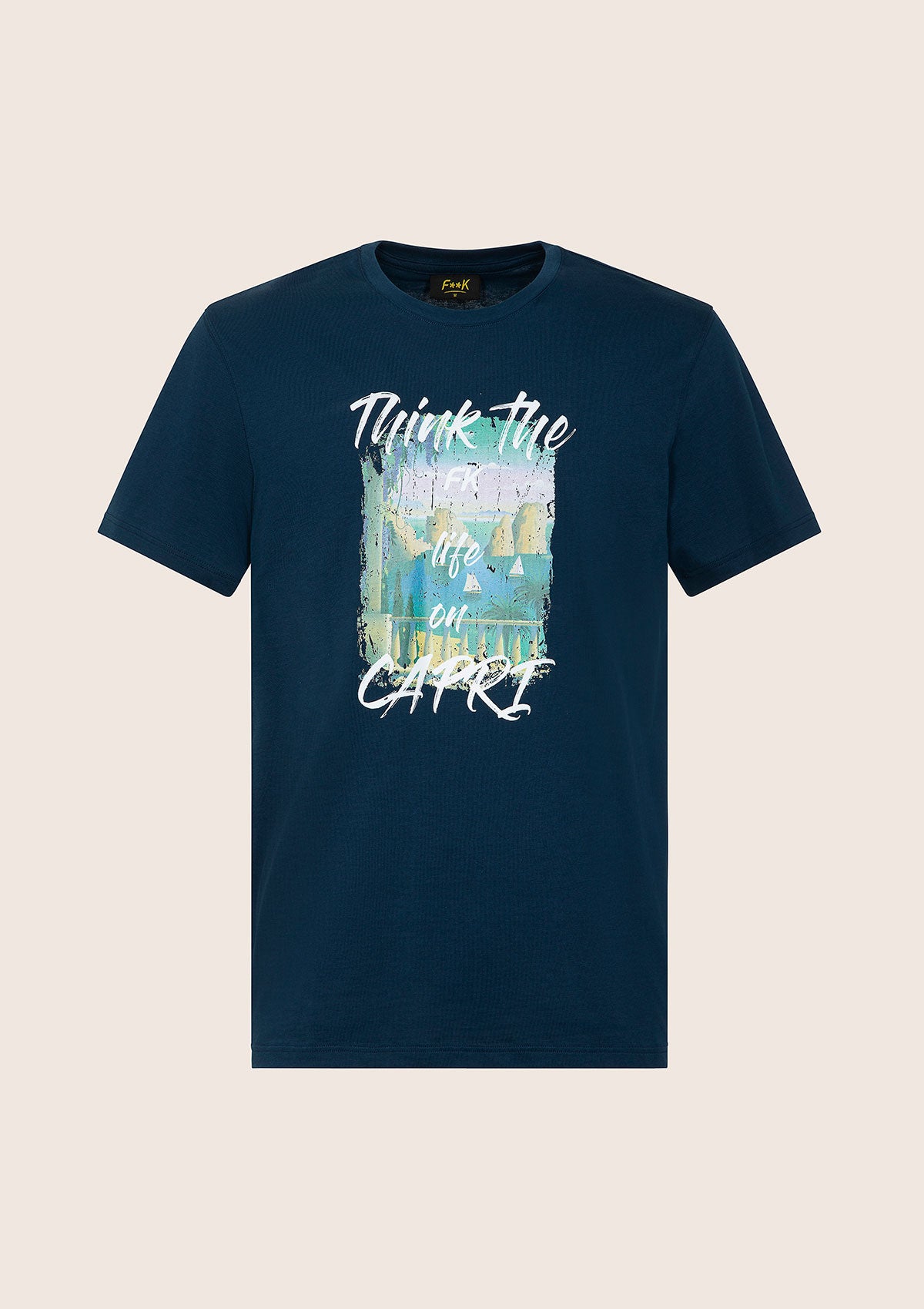 Image of Men's T-shirt F**K Blue M01TS81-BU