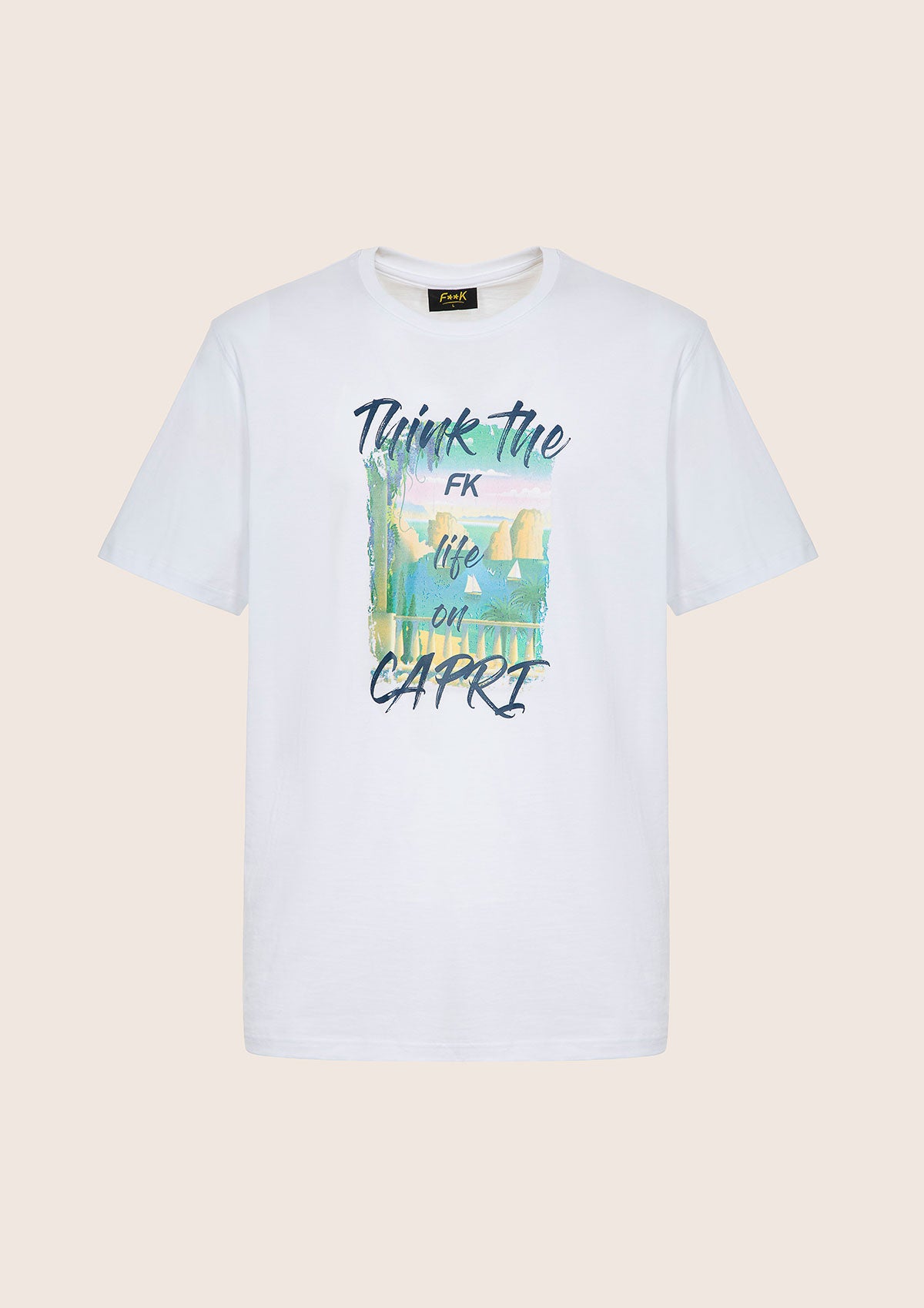 Image of T-Shirt Uomo F**K Bianca M01TS81-WH