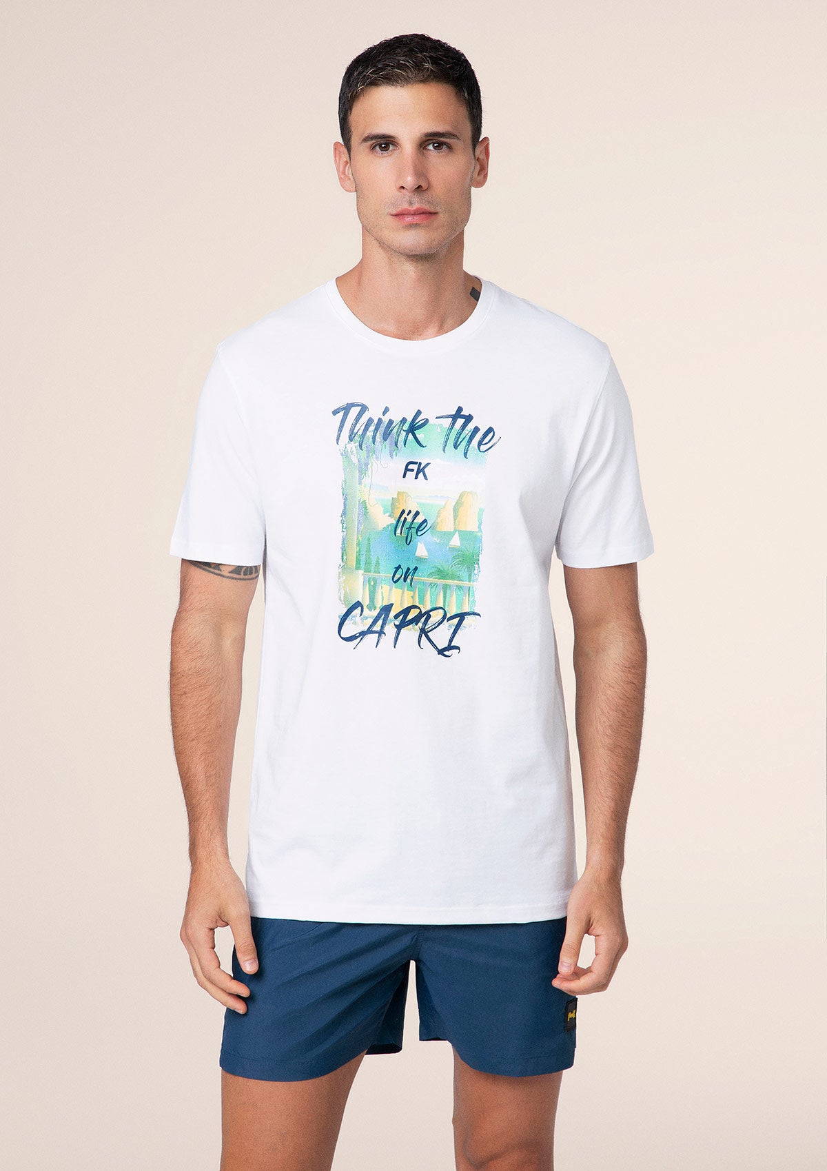 T-Shirt Uomo F**K Bianca M01TS81-WH