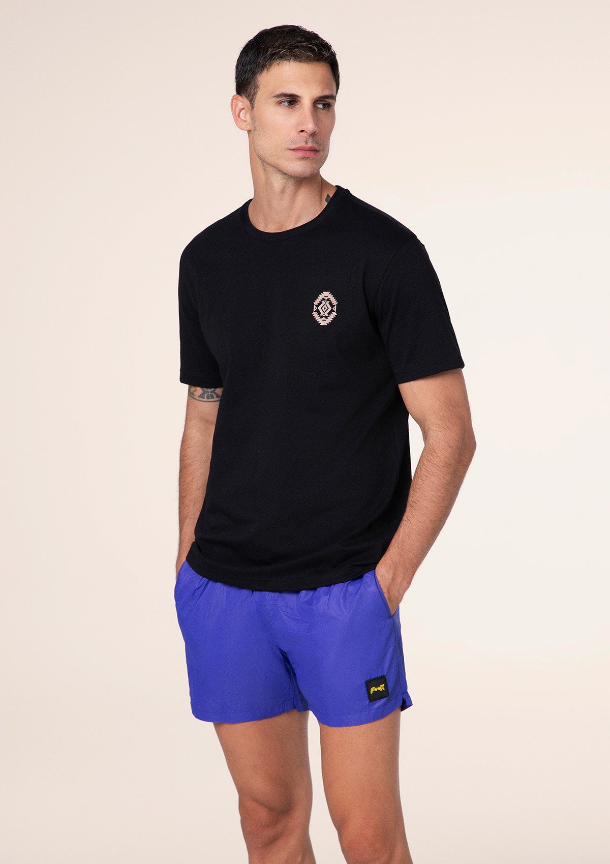 Heren t-shirt F**K Zwart M01TS90-BK