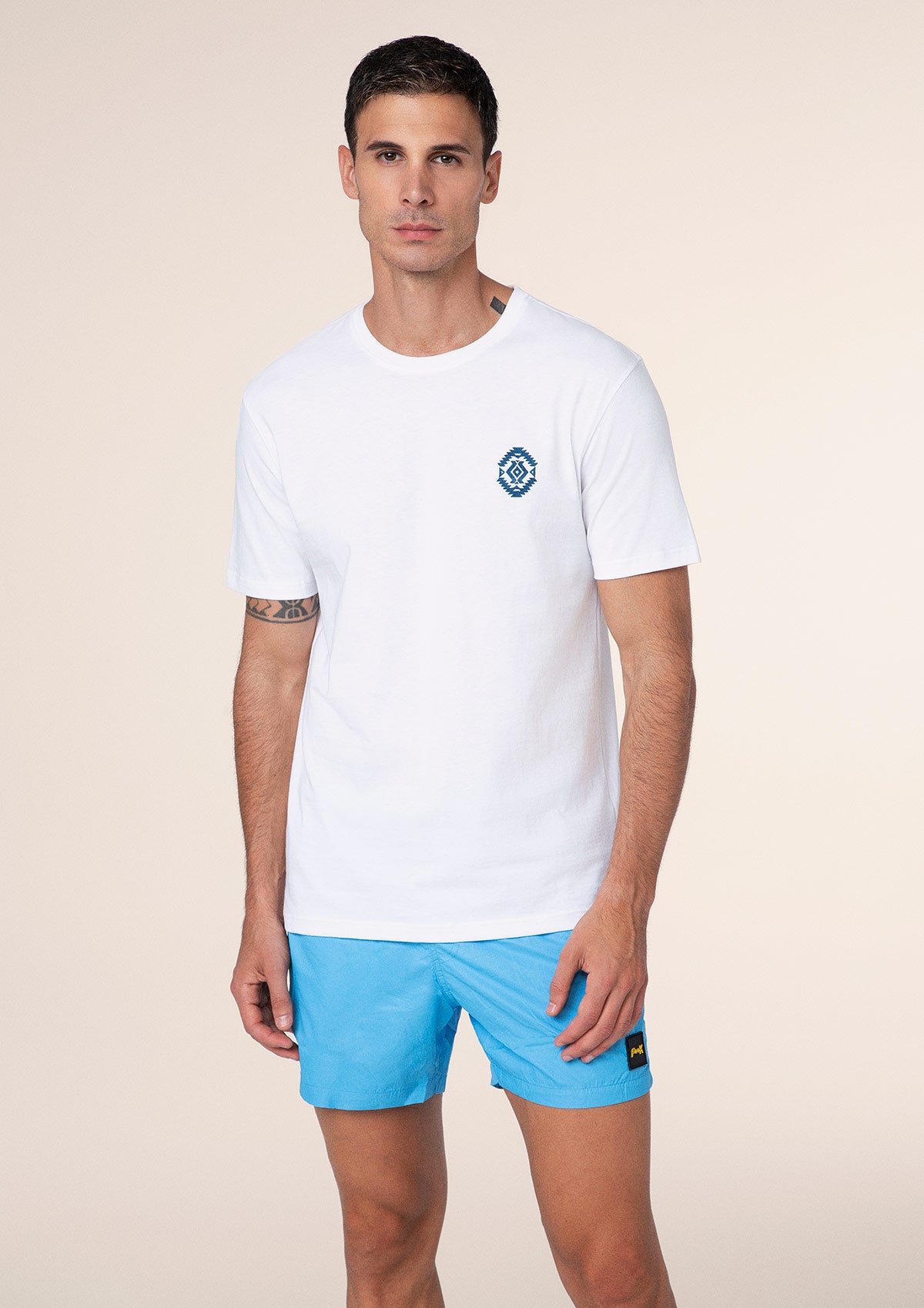 Heren t-shirt F**K Witte m01ts90-wh