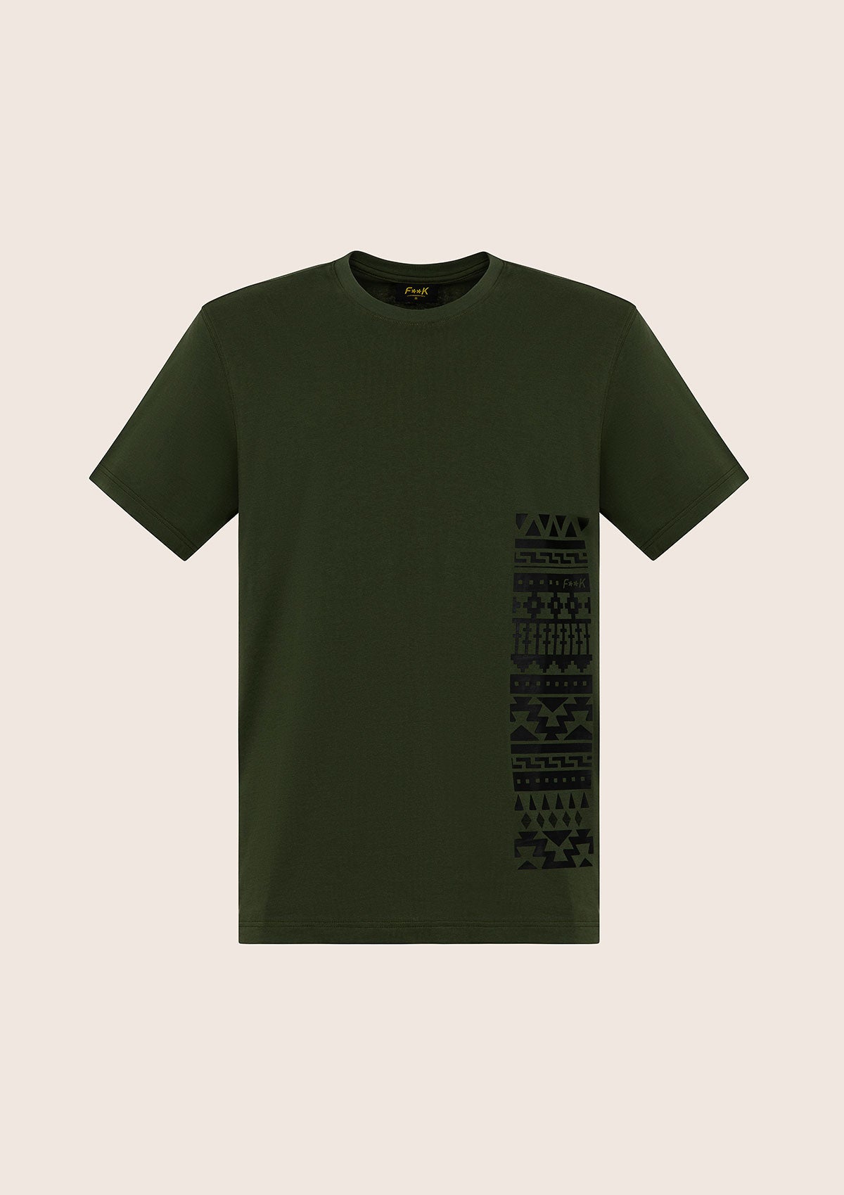 Image of Męska koszulka F**K Wojskowy zielony M01S95-Mg