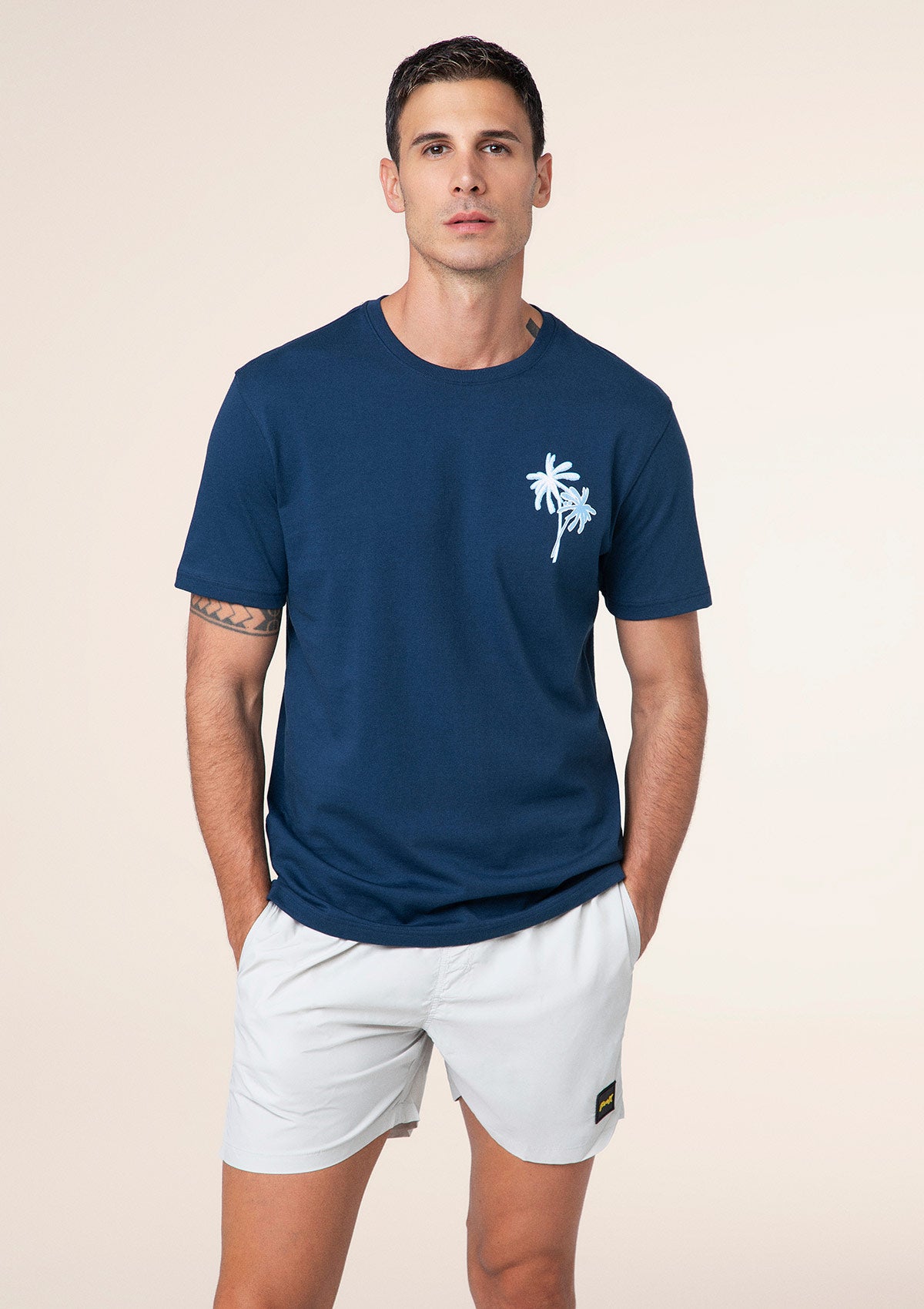 تي شيرت الرجال f ** k Blu M01TS96-BU