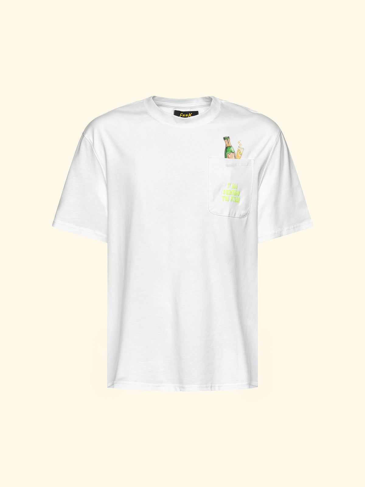 Men's T-Shirt F**K White SM6003-WH