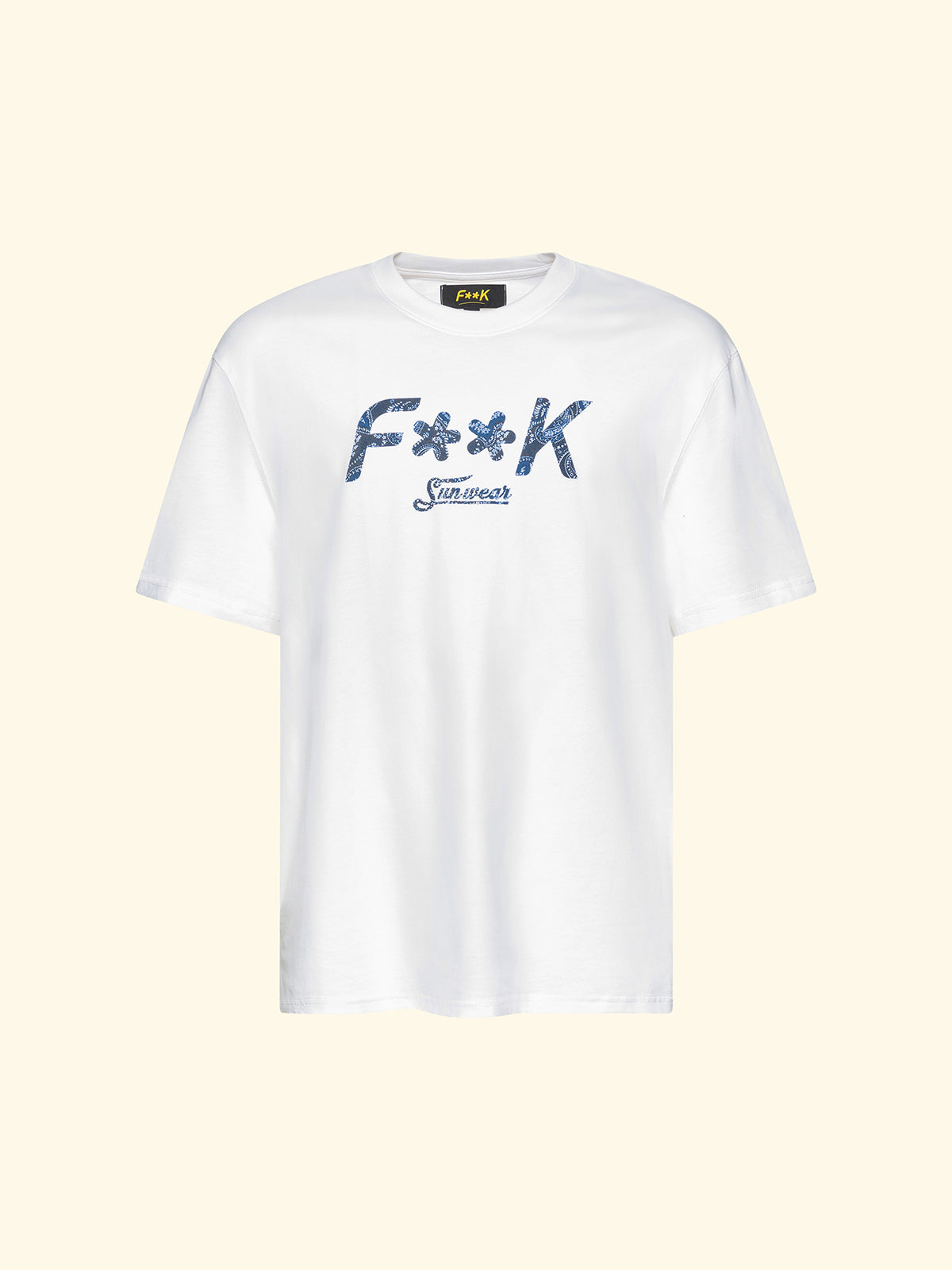 Image of Men's T-Shirt F**K White SM6011-WH