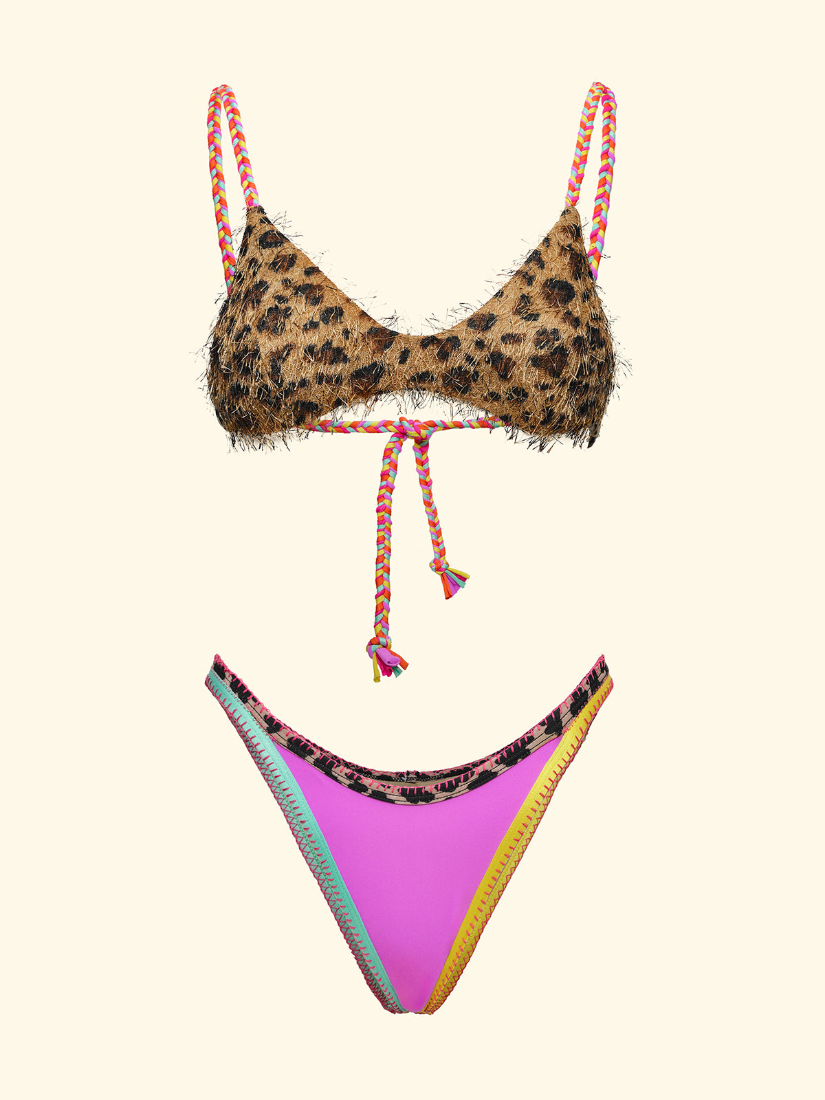 Image of Bikinis pour femmes F**K Haut réglable avec Slip Fantaisie fixe SW0111X10