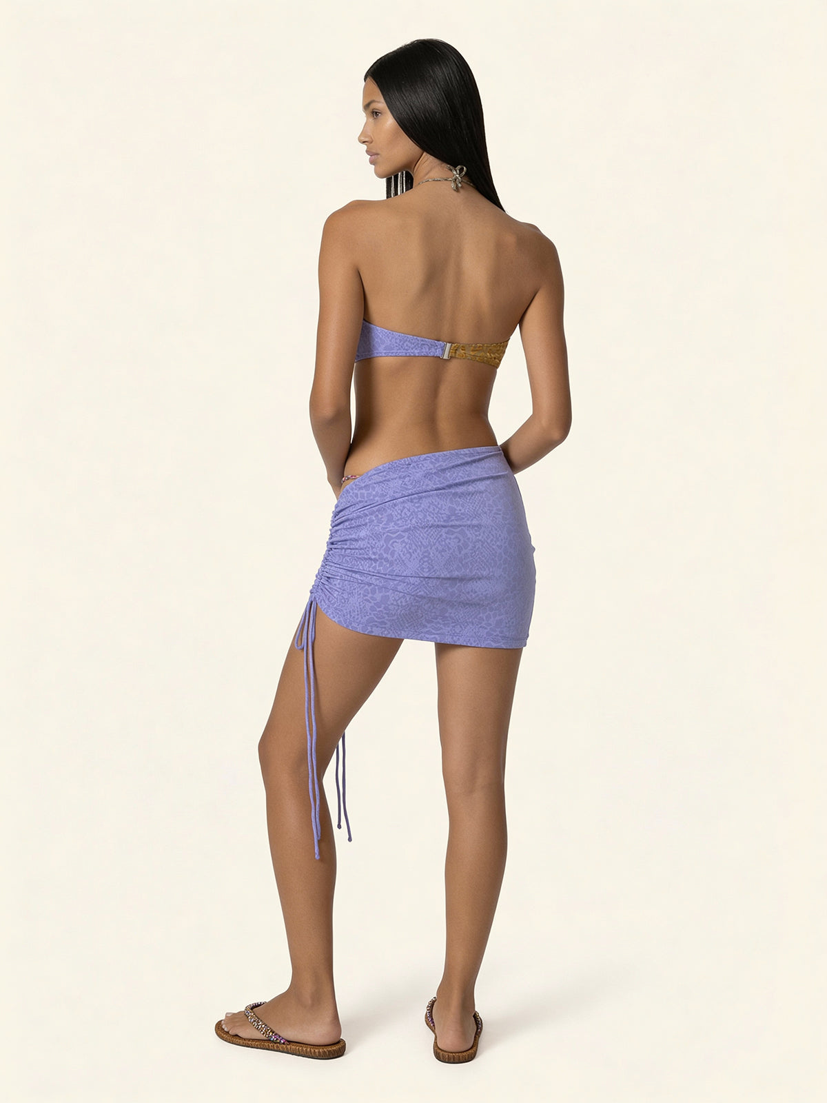 Falda corta de mujer F**K Lila SW0156-LC