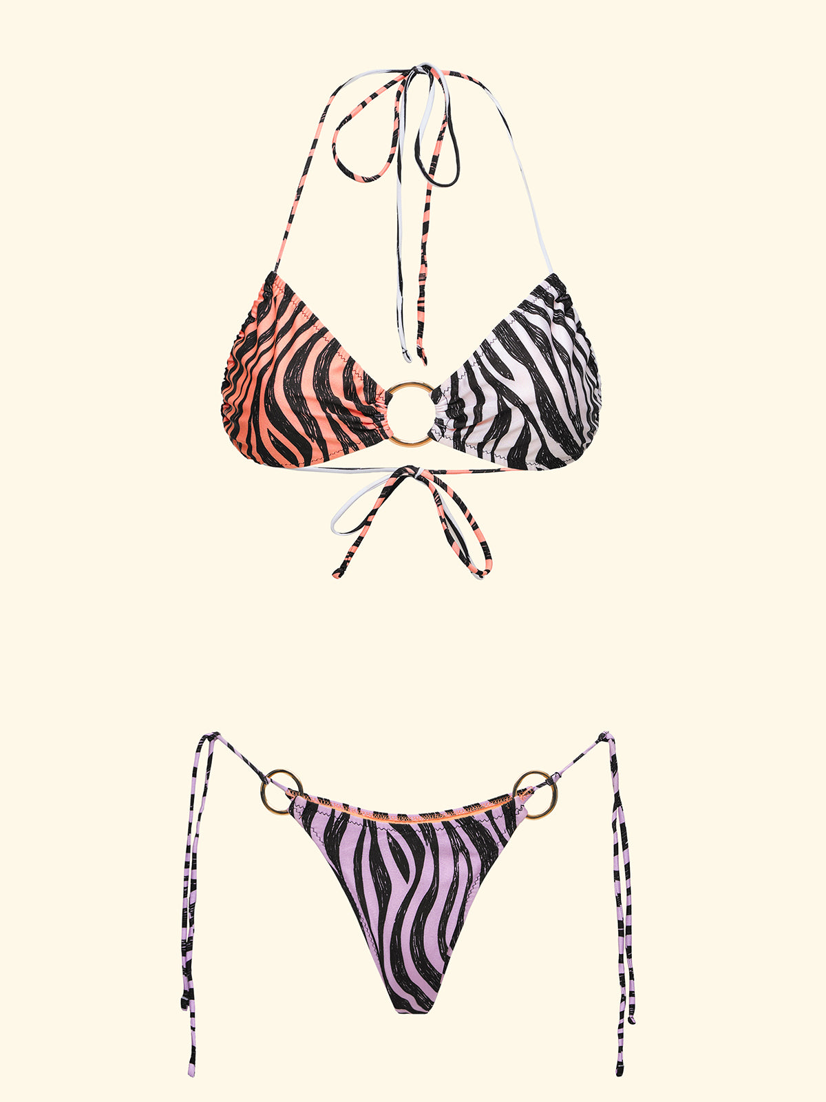 Bikini Donna F**K Fascia con Slip Regolabile Fantasia SW0183-X10