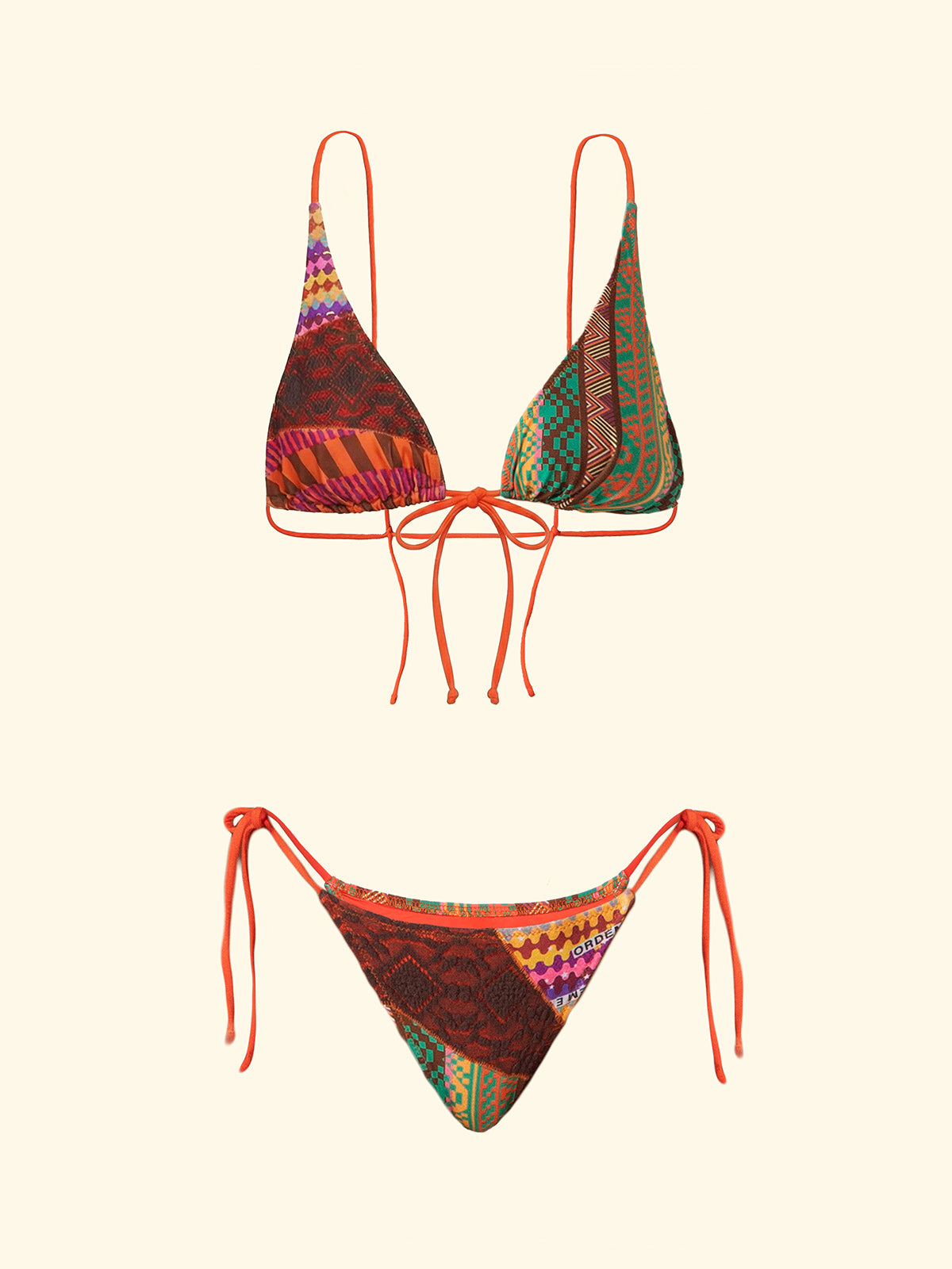 Kadın Bikinileri F**K Yüksek Üçgen Slip Ayarlanabilir Fantezi SW0201-X11