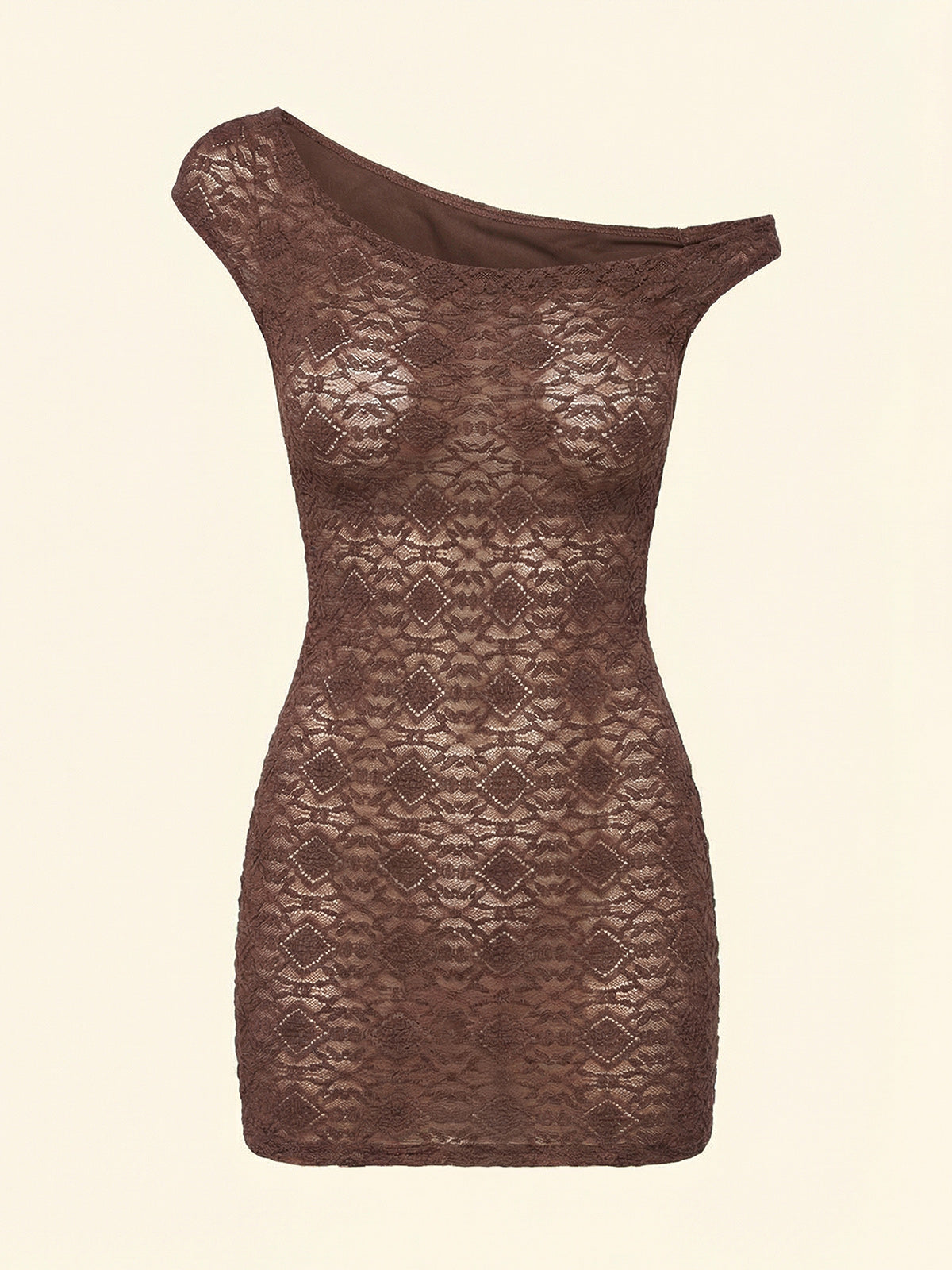 Image of Vestito Corto Donna F**K Marrone SW0206-BN