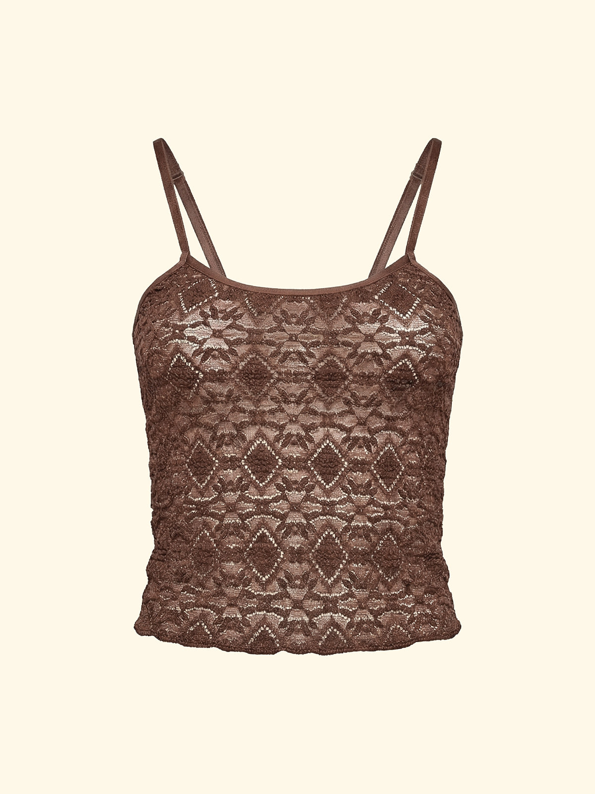 Top corto para mujer F**K Marrón SW0207-BN
