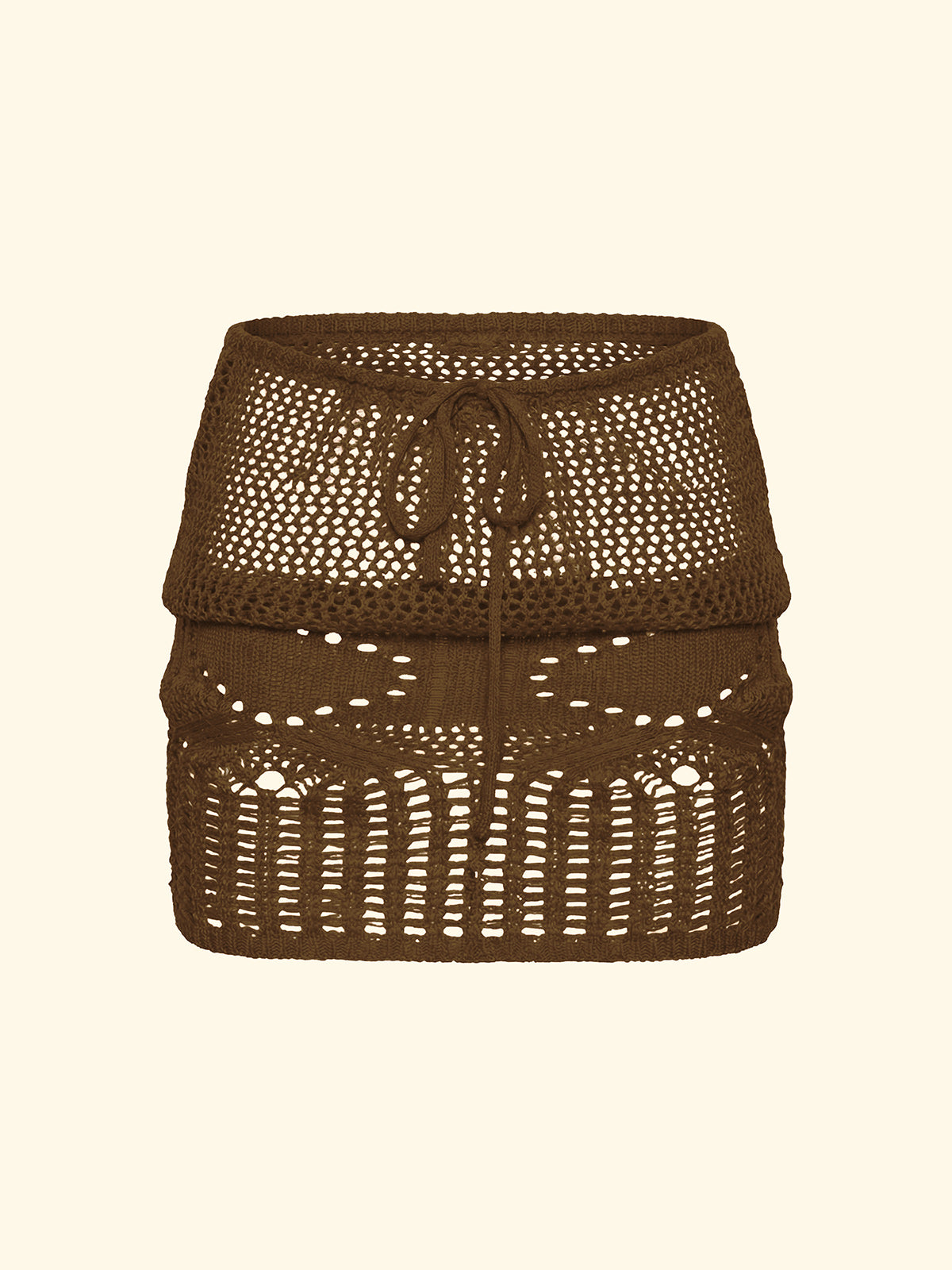 falda corta de mujer F**K Marrón SW0226-BN
