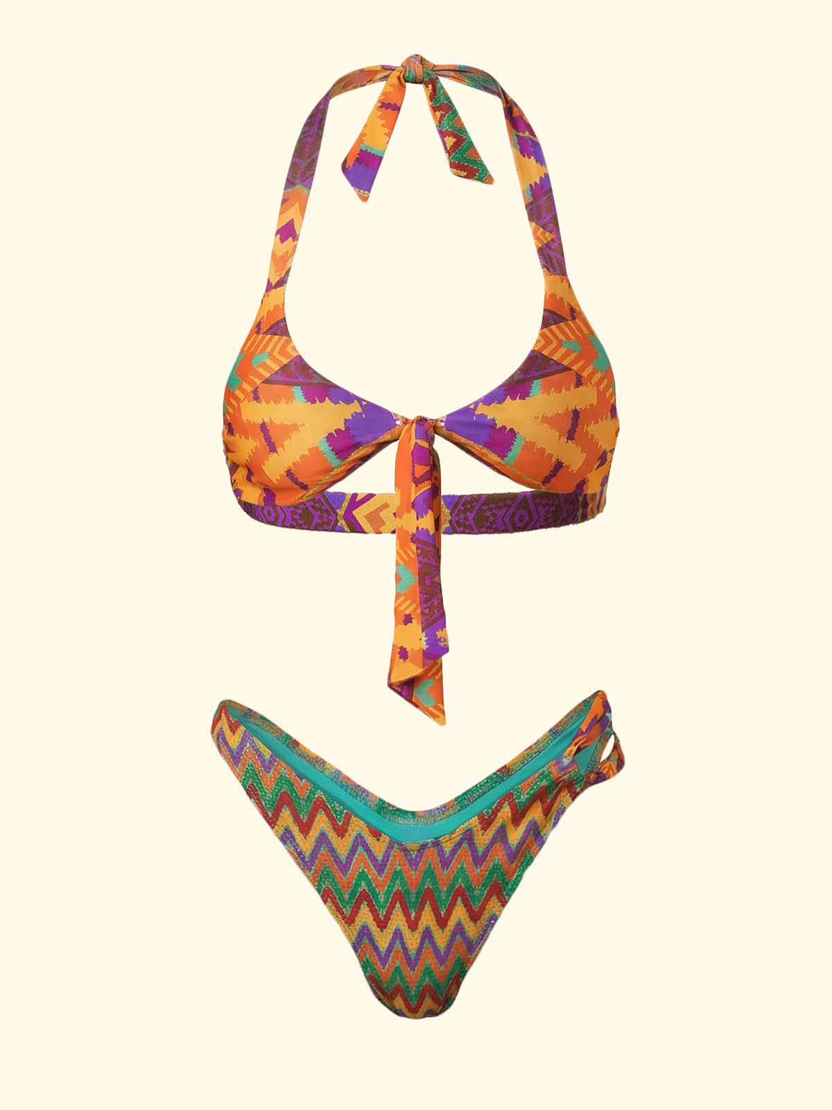 Image of Kadın Bikinileri F**K Ayarlanabilir Üst Slip Amerikan Sabit Fantezi SW0231-X11