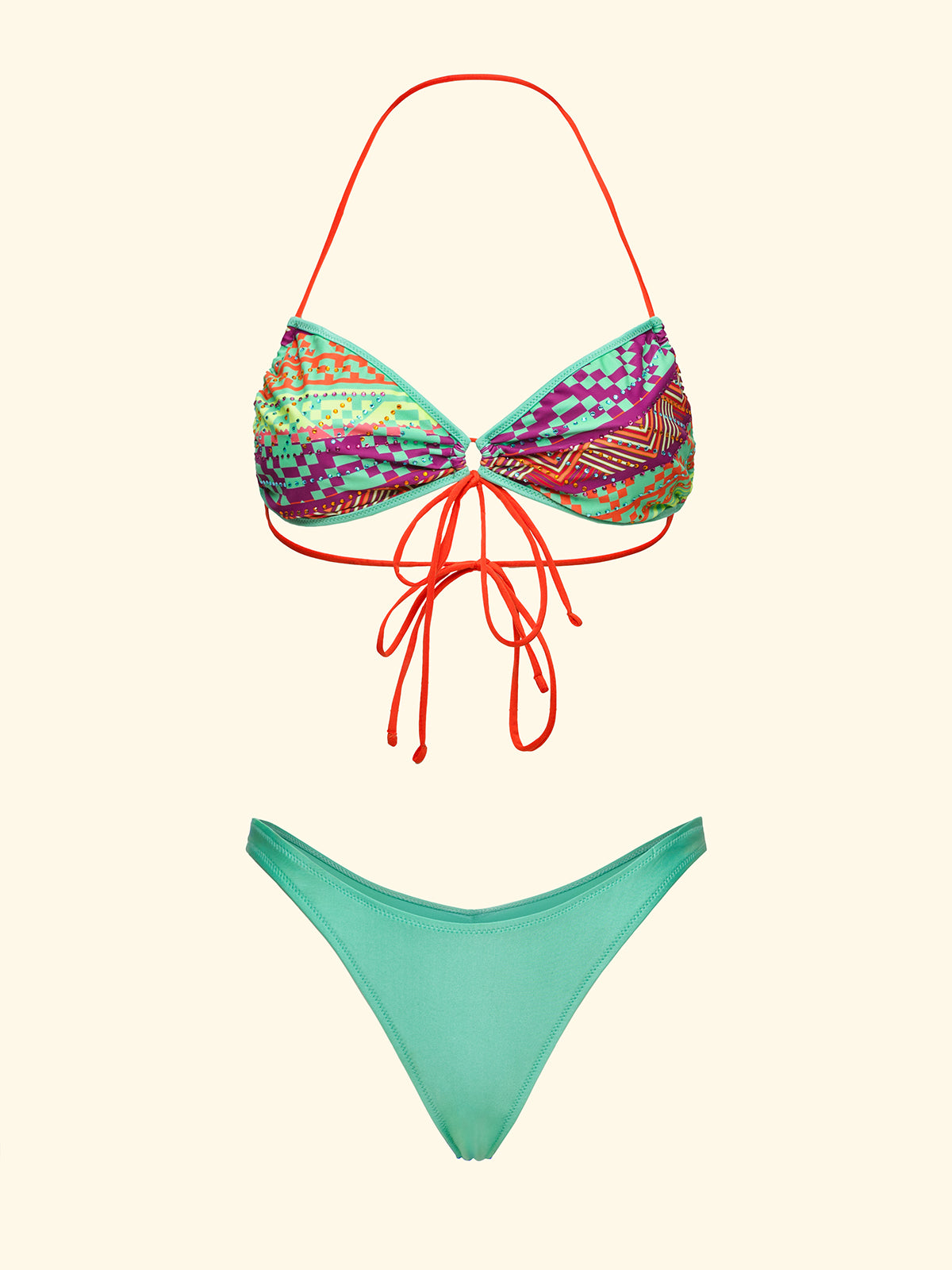 Image of Women's Bikinis F**K Band with Slip American Fixed Fantasy SW0250-X13
