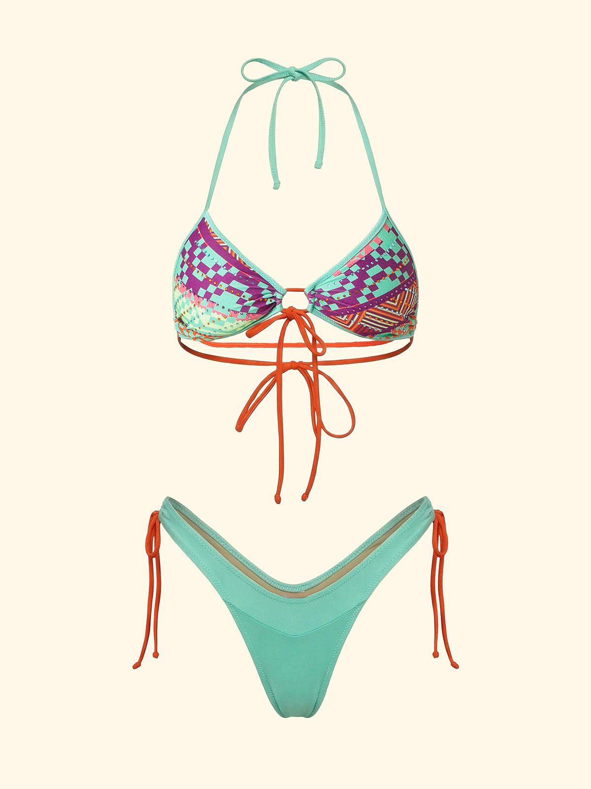 Bikini Donna F**K Fascia con Slip Regolabile Fantasia SW0251-X13