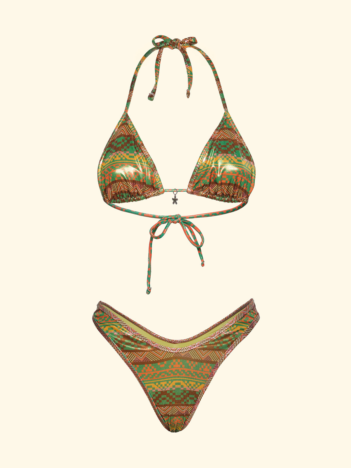 Image of Ženski bikiniji F**K Trokut sa Slip Fiksna američka fantazija SW0252-X11