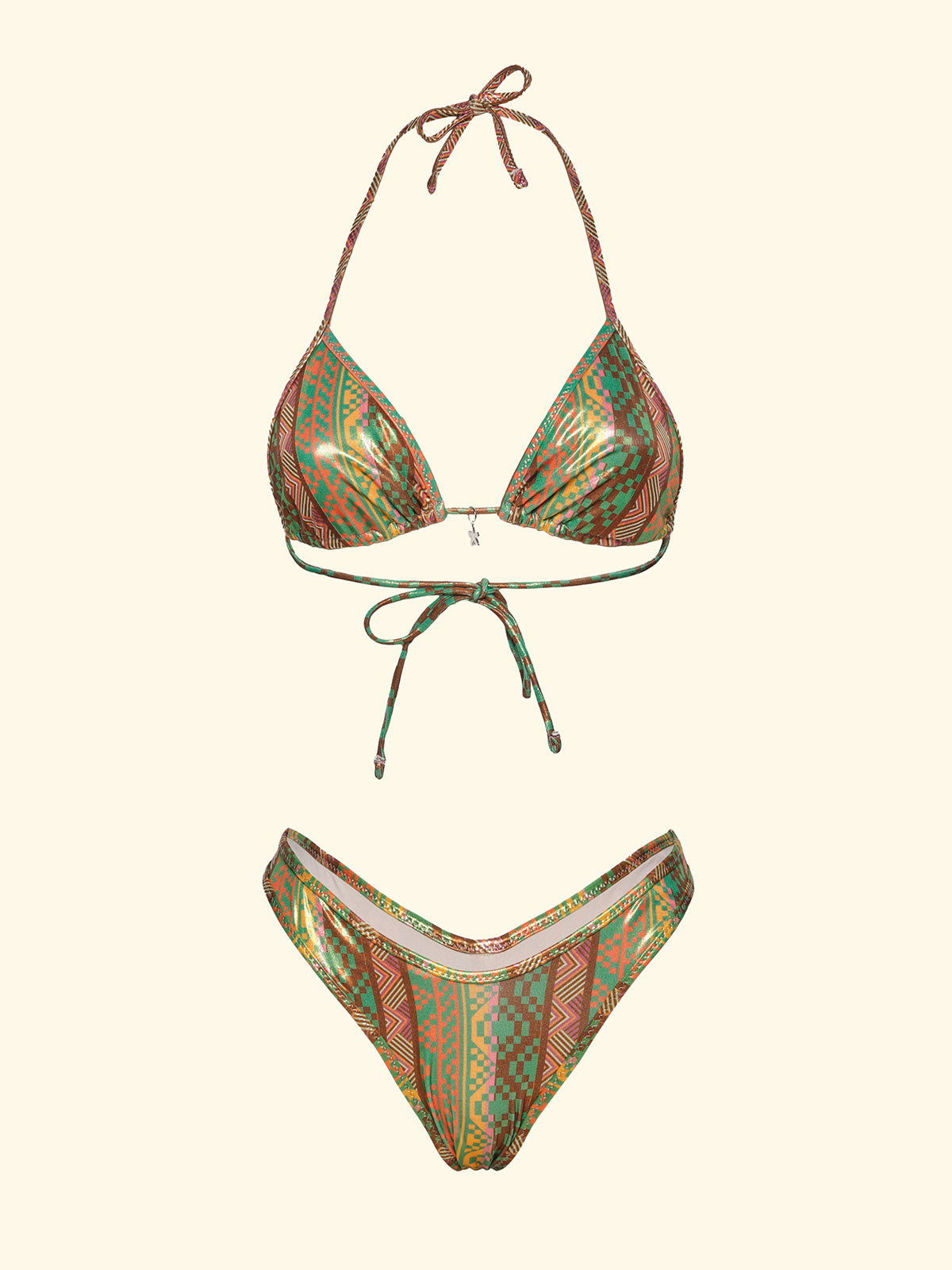 Image of Ženski bikiniji F**K Trokut sa Slip Fiksna američka fantazija SW0254-X13