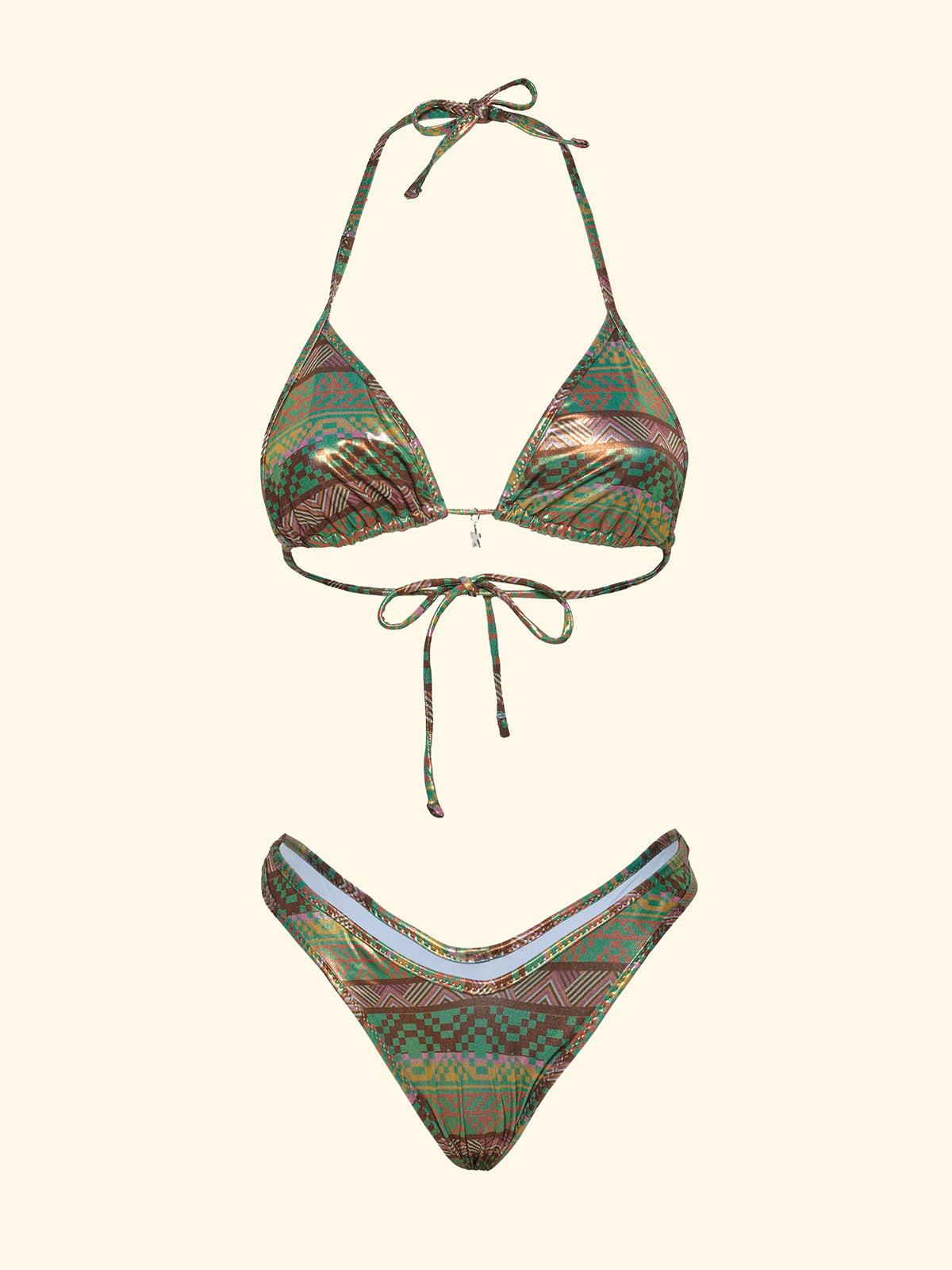Image of Bikinis pour femmes F**K Triangle avec Slip Fixe American Fantasia SW0254-X15
