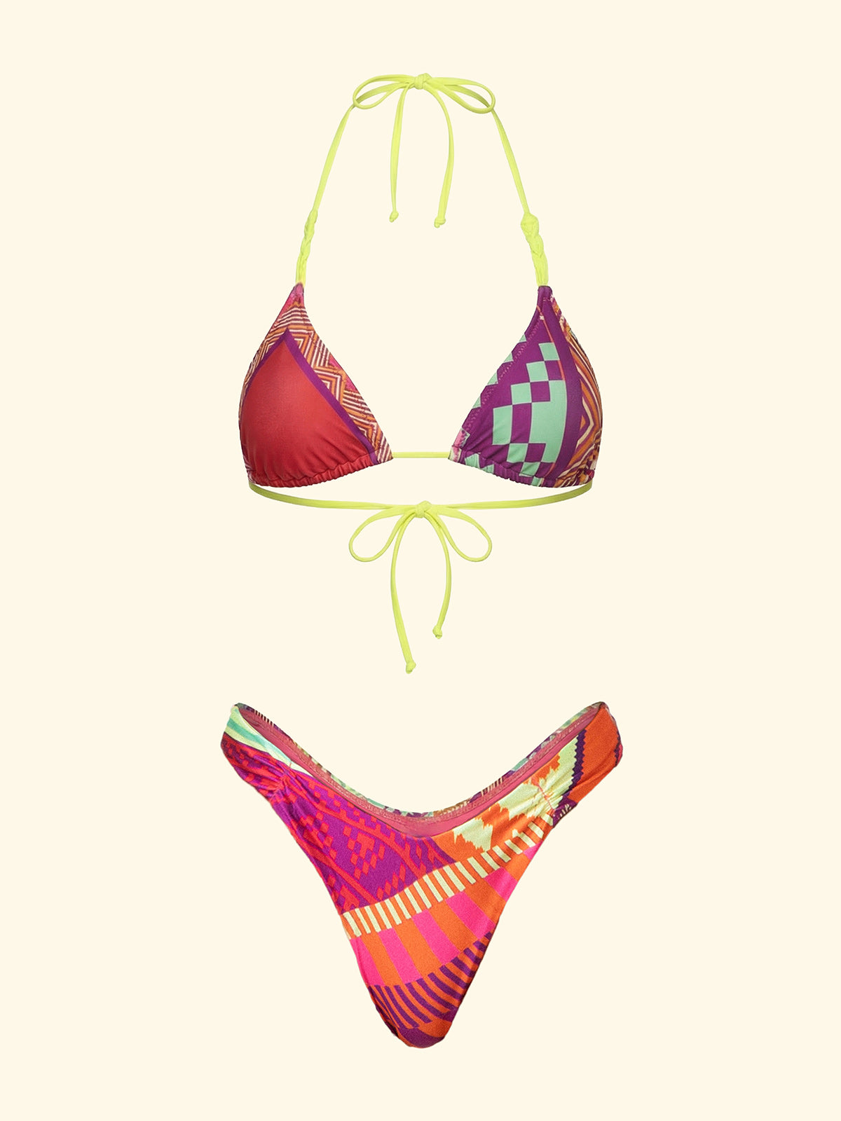 Image of Women's F**KTriangle Bikini with Slip American Fixed Fantasy SW0270-X13