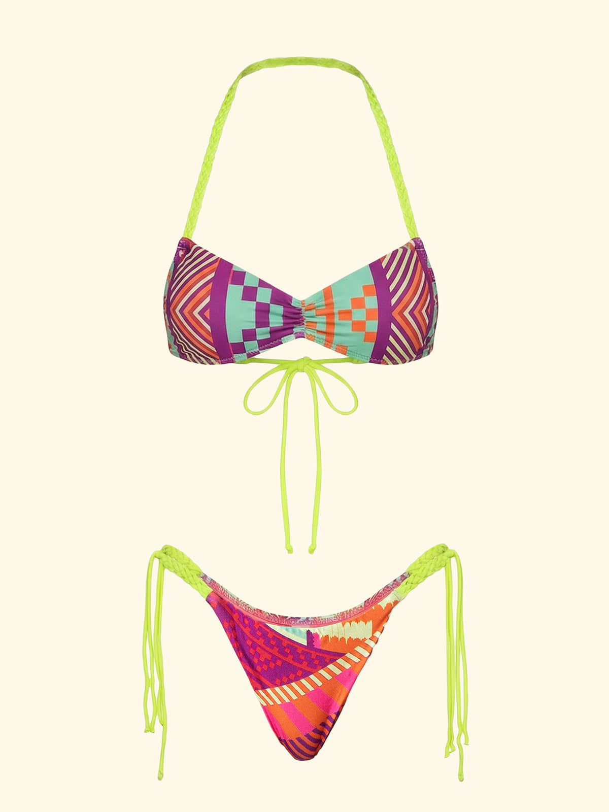 Image of Damskie bikini F**K Zespół z Slip Regulowana fantazja SW0271-X13