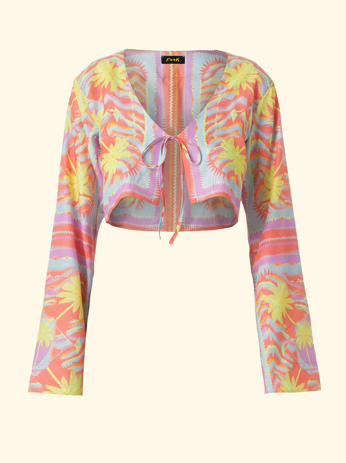 Women's long sleeve crop top F**K Fantasy SW0336-X26