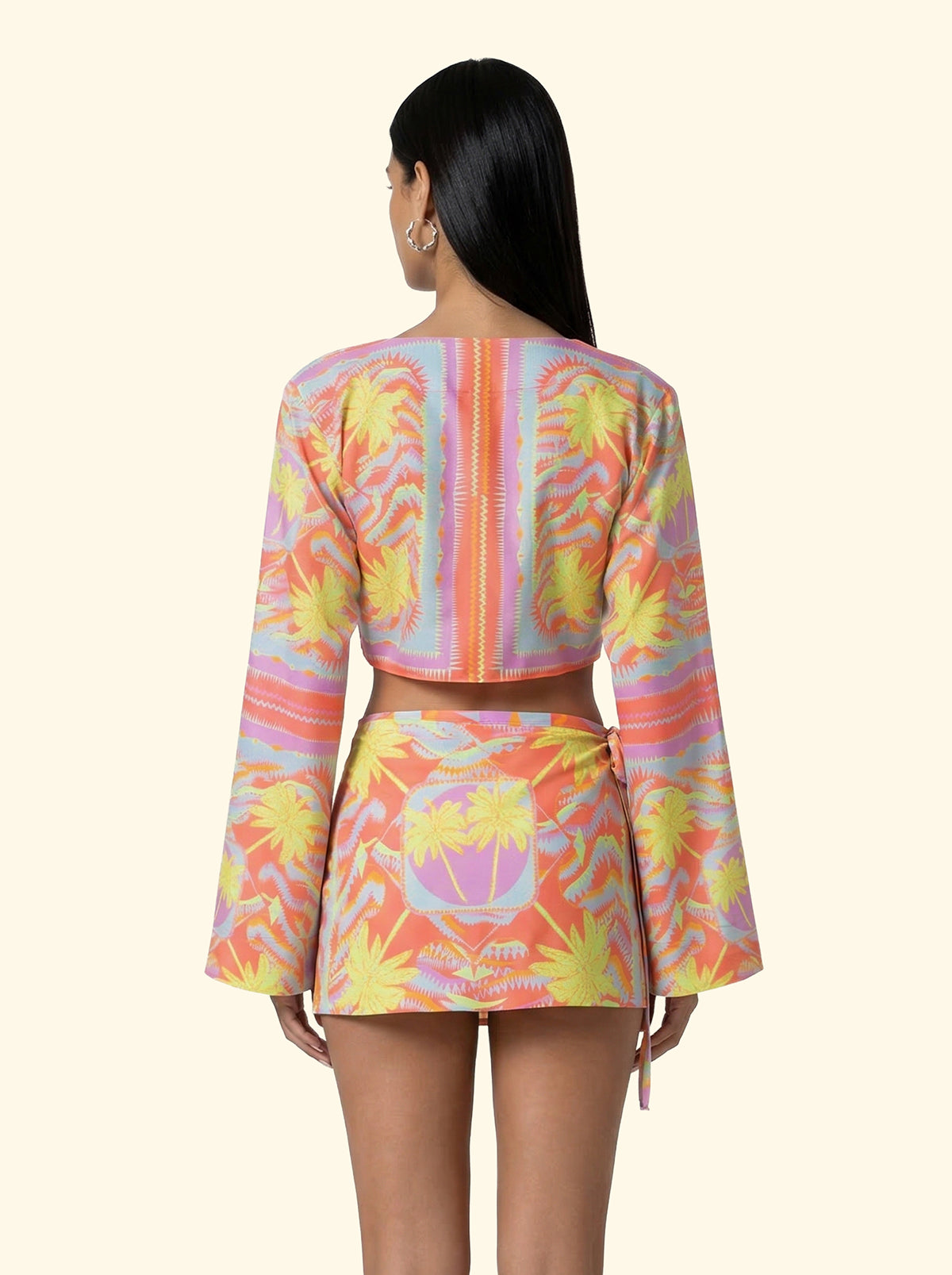 Image of Women's long sleeve crop top F**K Fantasy SW0336-X26