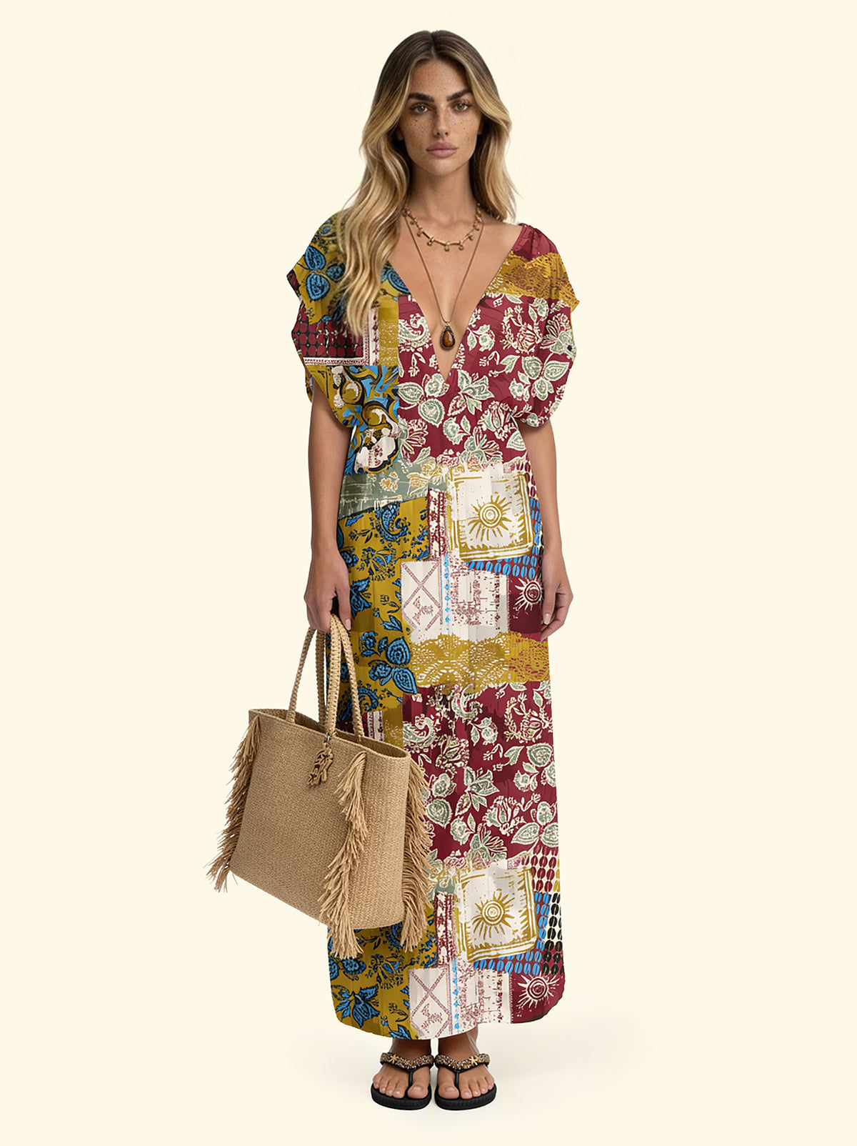 Vestito Lungo Donna F**K Fantasia SW0418-X38