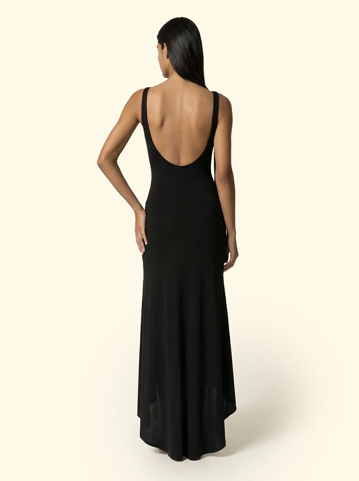 Image of Vestito lungo Donna F**K Nero SW0626-BK