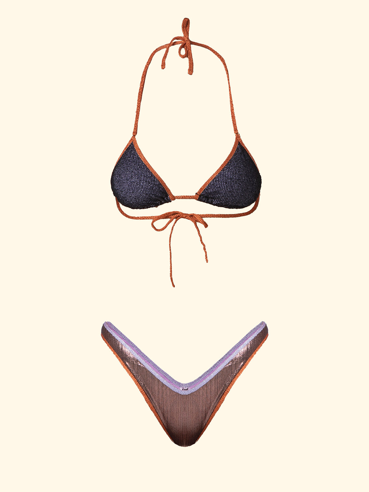 Women's Bikinis F**K Triangle with Slip American Fixed Multicolor SW0631-MC