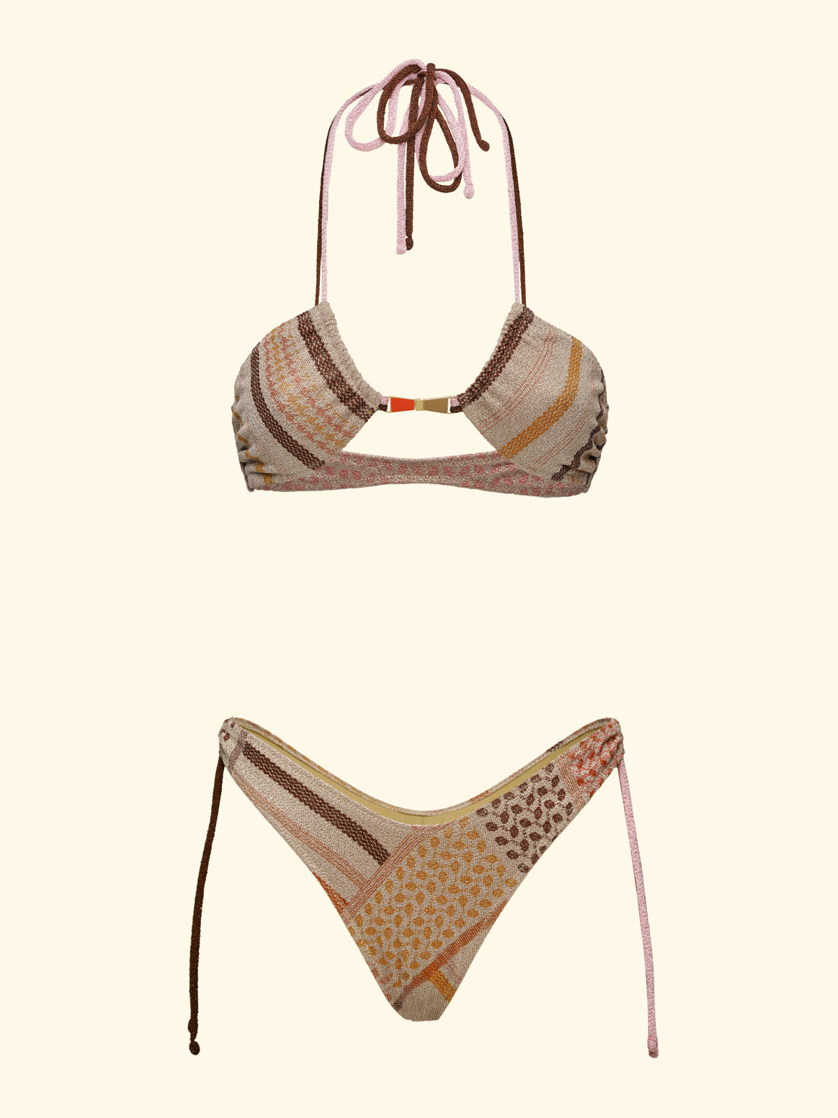 Damskie bikini F**K Zespół z Slip Naprawiono amerykańską Fantazję SW0740-X80