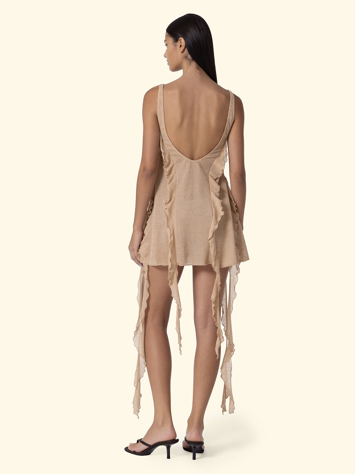 Vestito Corto Donna F**K Beige SW0746-BG