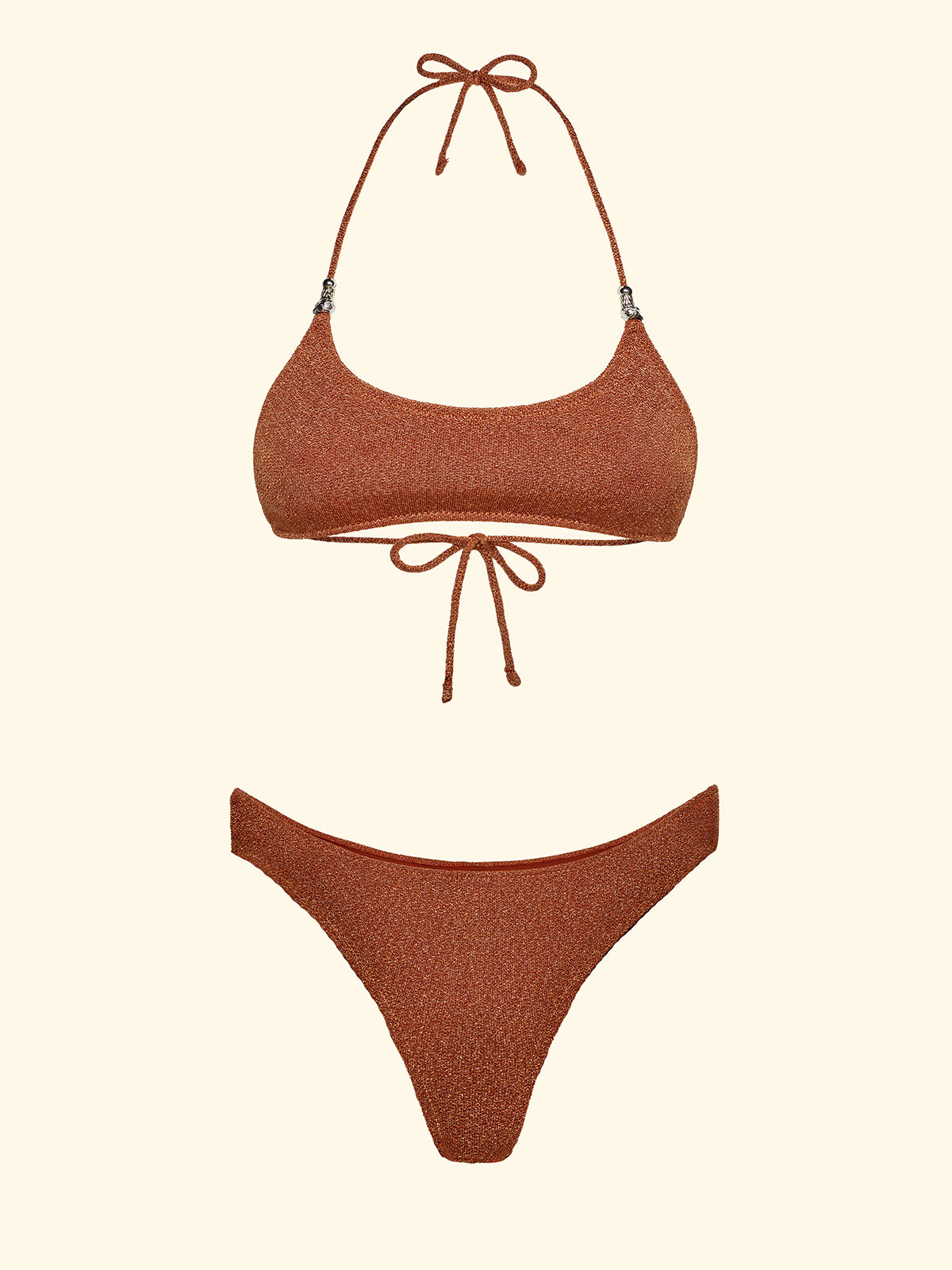 Women's Bikinis F**K Adjustable Top with Slip Orange Fixed Briefs SW1102-OR