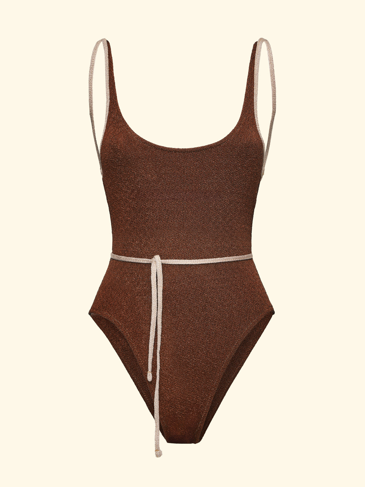 Monokini damskie F**K Brązowy SW1113-BN