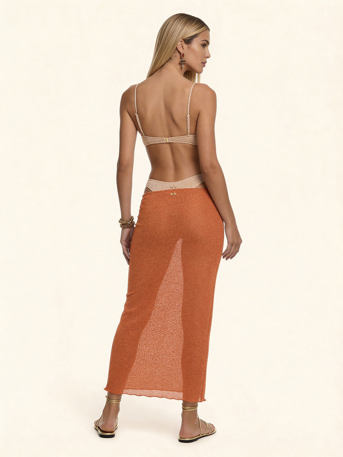 Langer Damenrock F**K Orange SW1148-OR