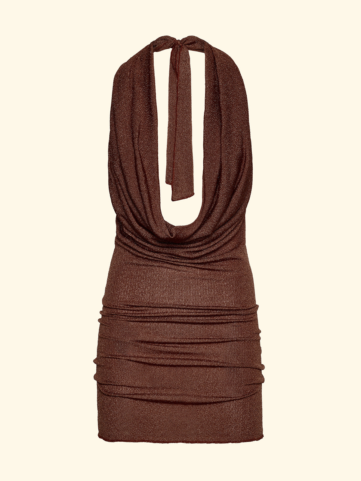 Vestito Corto Donna F**K Marrone SW1149-BN