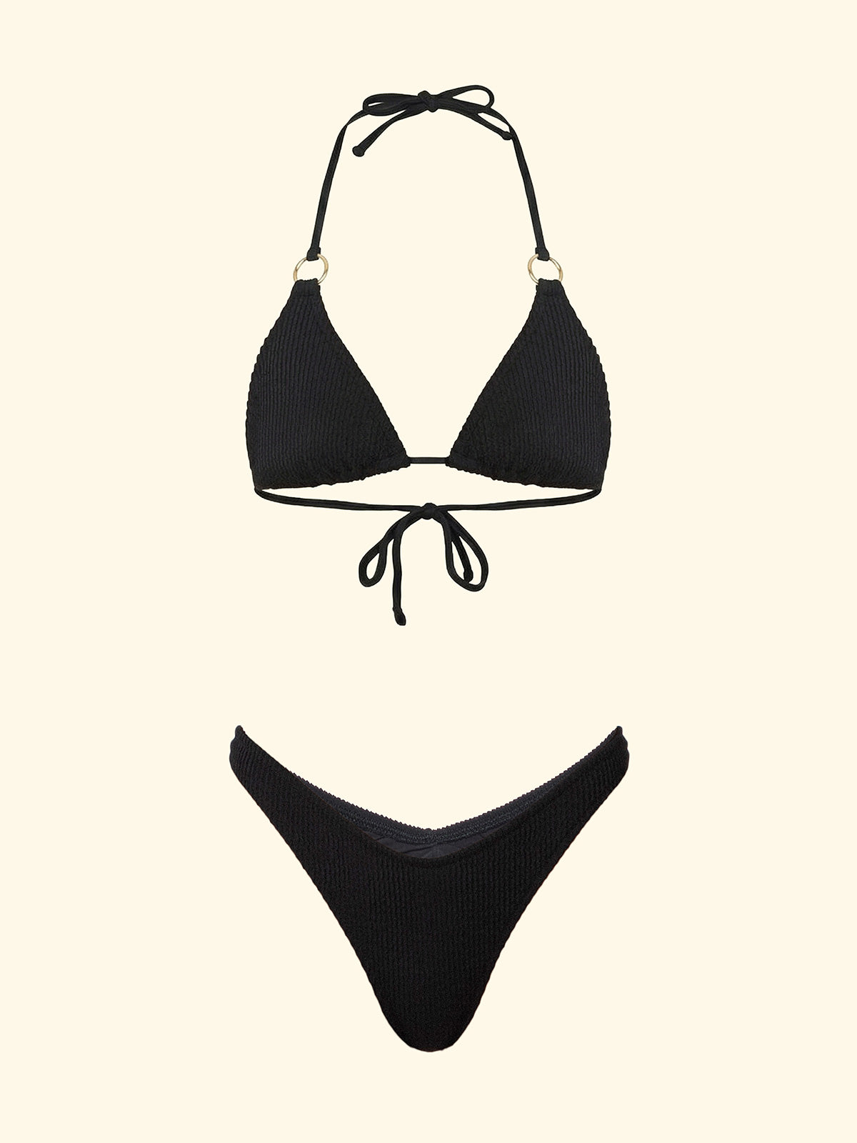 Image of Women's Bikinis F**K Triangle with Slip American Fixed Black SW1200-BK