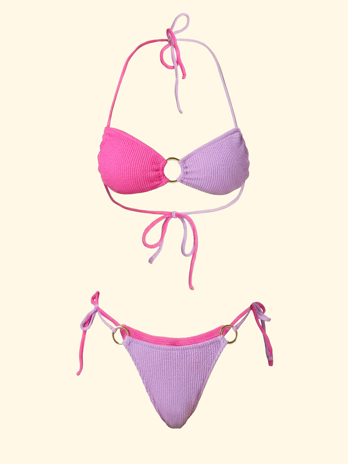 Image of Women's Bikinis F**K Band with Slip Adjustable Lilac SW1203-LC