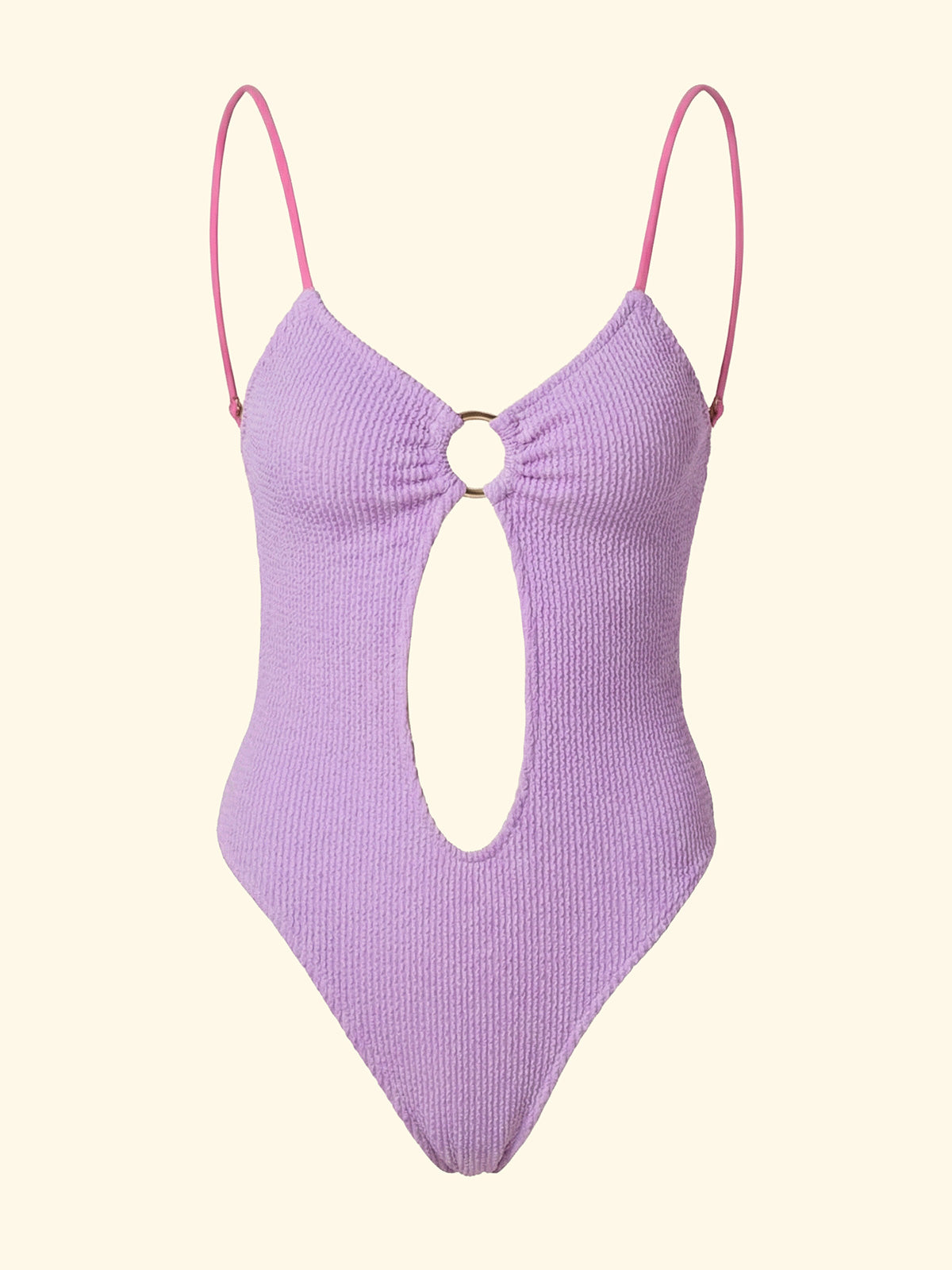 Damen-Monokini F**K Lila SW1204-LC