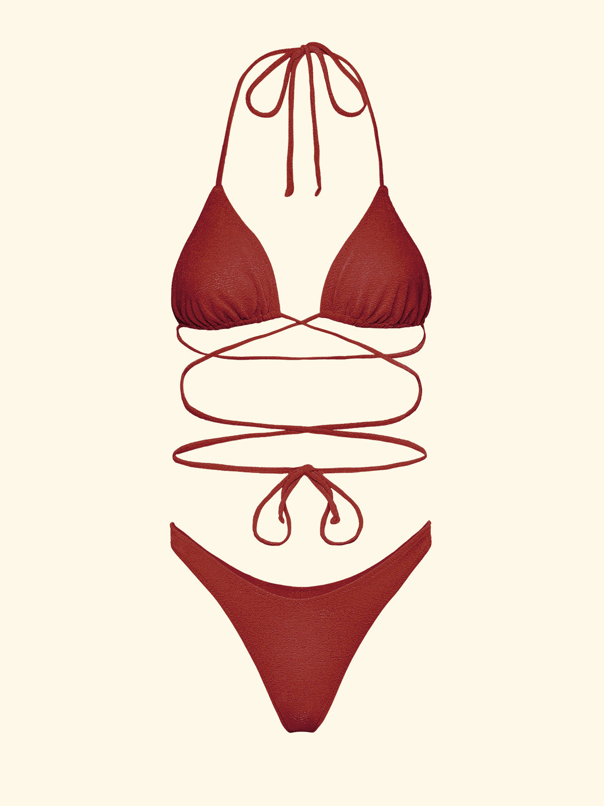 Image of Bikini për femra F**K Trekëndësh me Slip American Fixed Rust SW1801-RU