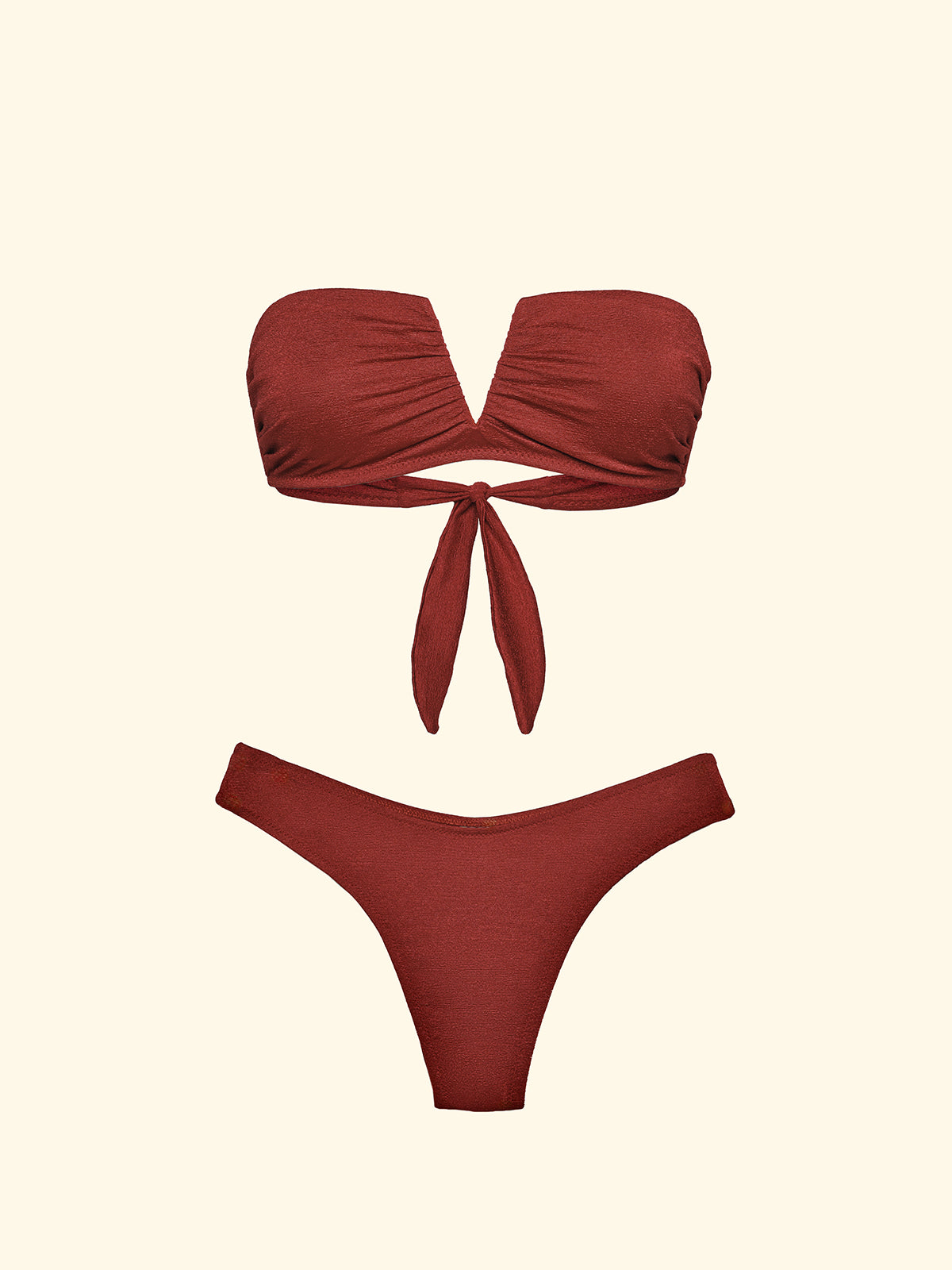 Image of Bikini për femra F**K V-band me tela të poshtme dhe Slip American Fixed Rust SW1802-RU