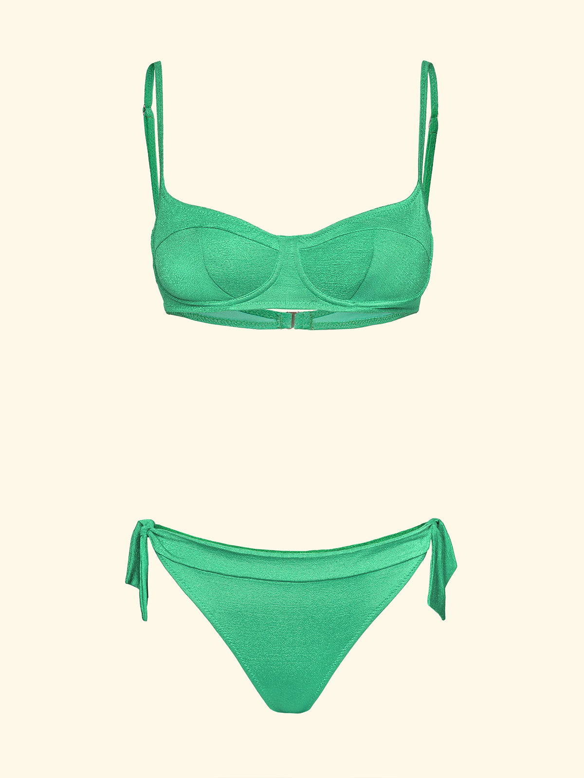 Image of Women's Bikinis F**K Bra with Ferretto and Slip Adjustable Water Green SW1804-AQ