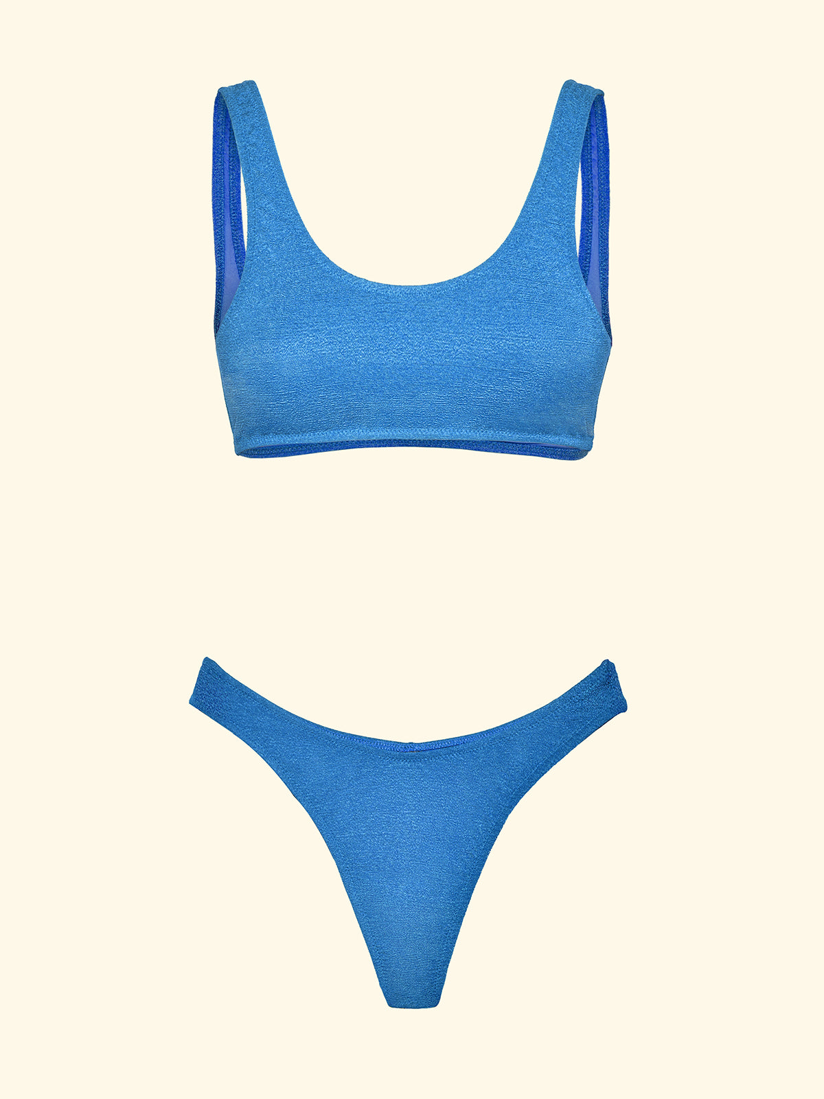 Damen-Bikinis F**K Top mit Slip American Fixed Light Blue SW1807-LG