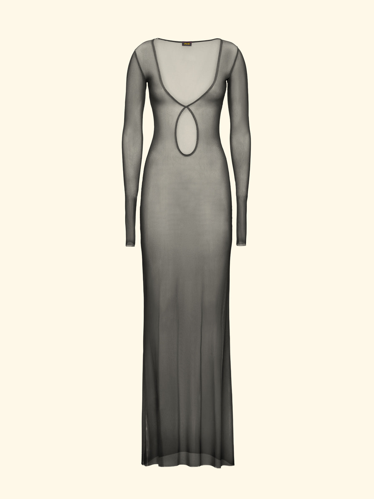 Γυναικείο Μακρύ Φόρεμα F**K Μαύρο SW1843-BK